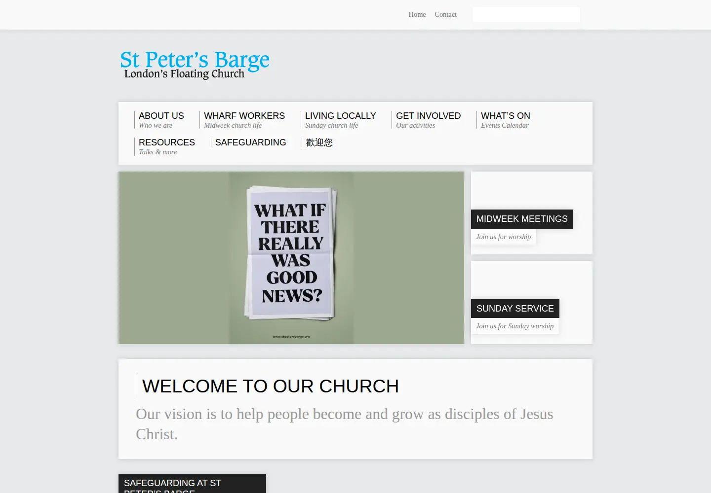 Screenshot of stpetersbarge.org