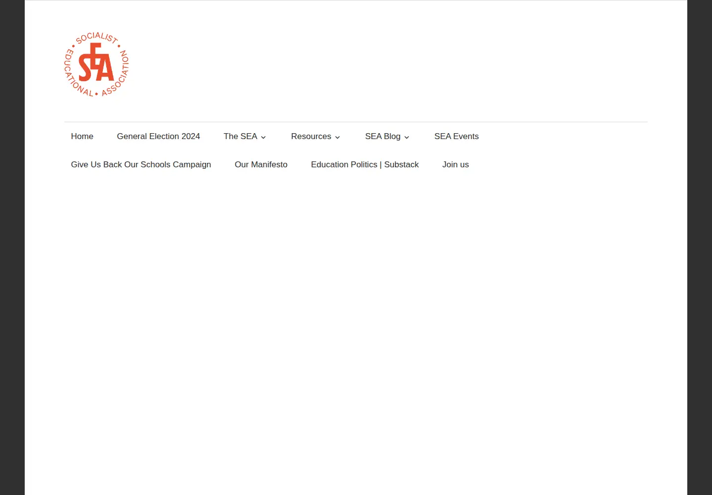 Screenshot of socialisteducation.org.uk
