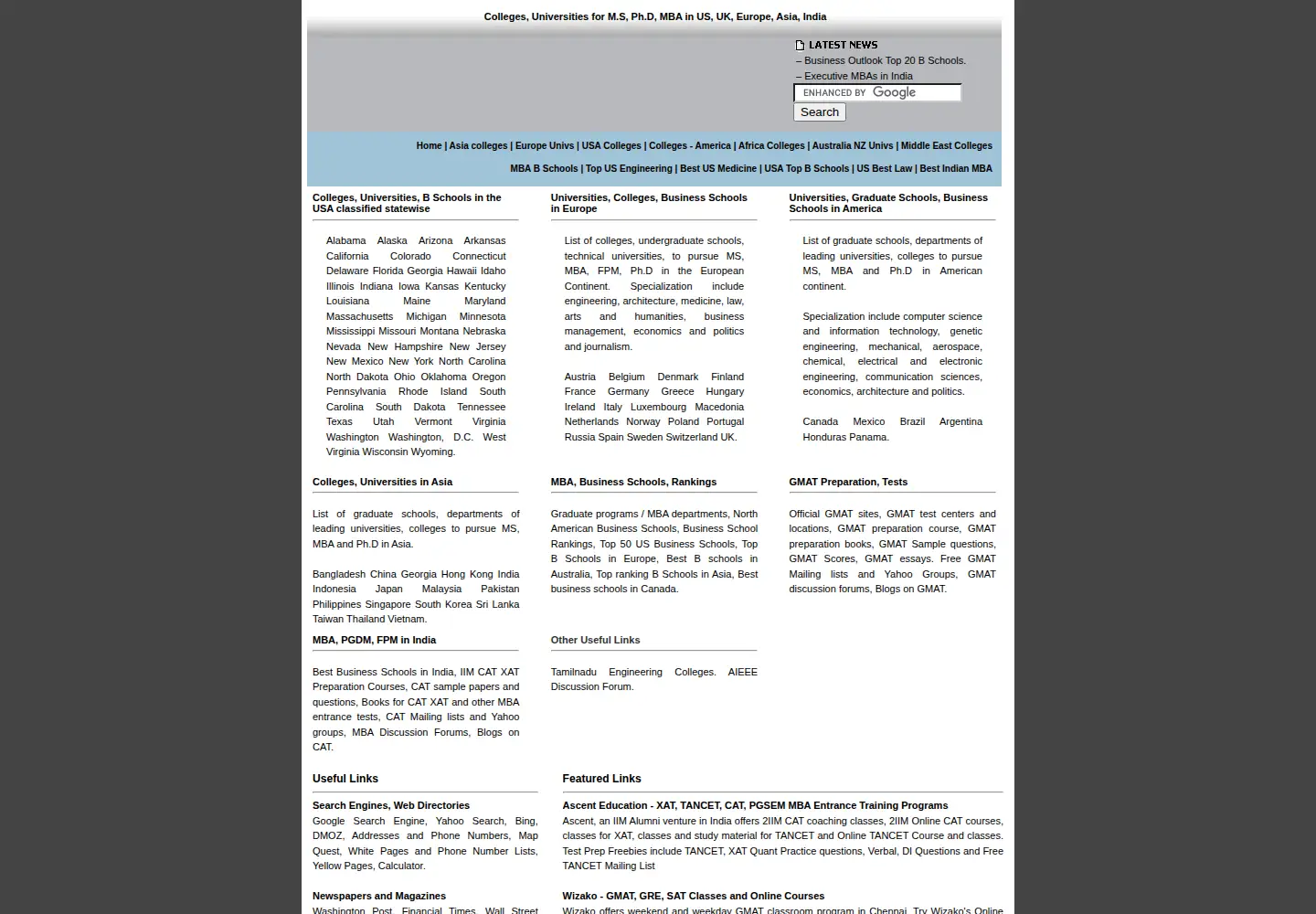 Screenshot of 2graduate.com
