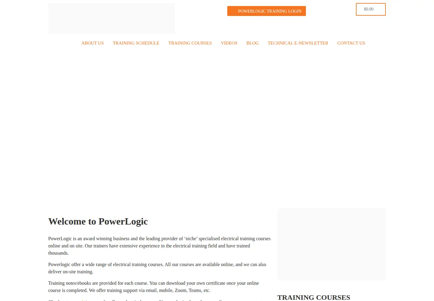 Screenshot of powerlogic.com.au
