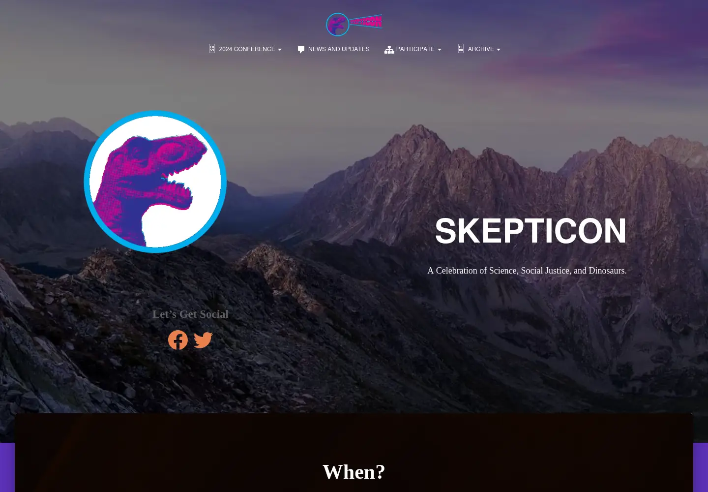 Screenshot of skepticon.org