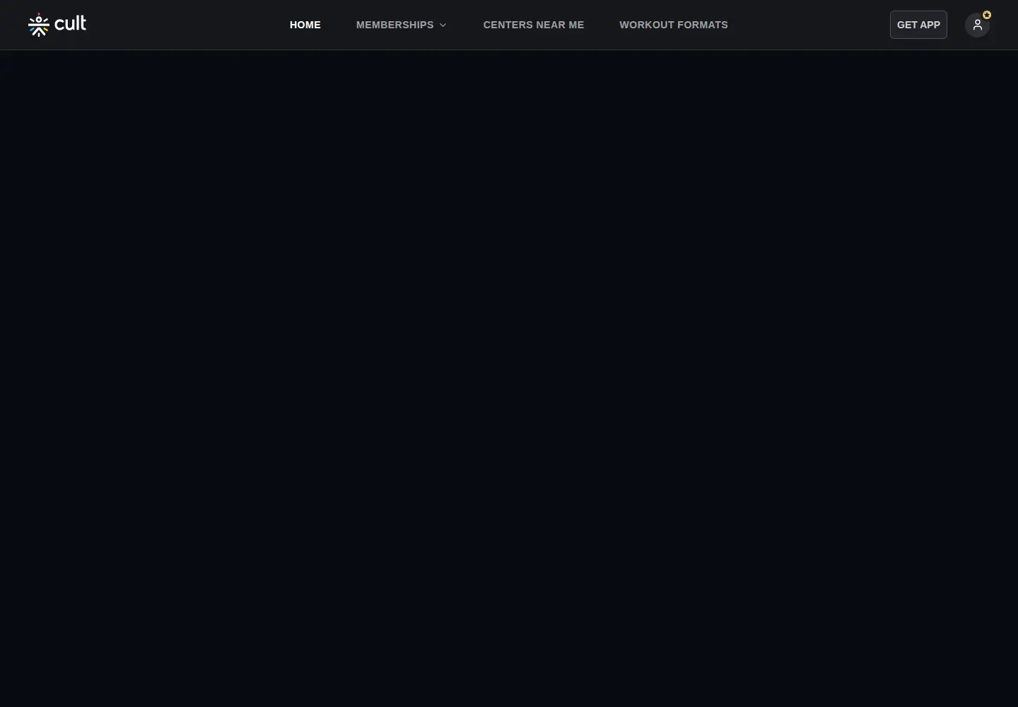 Screenshot of cult.fit