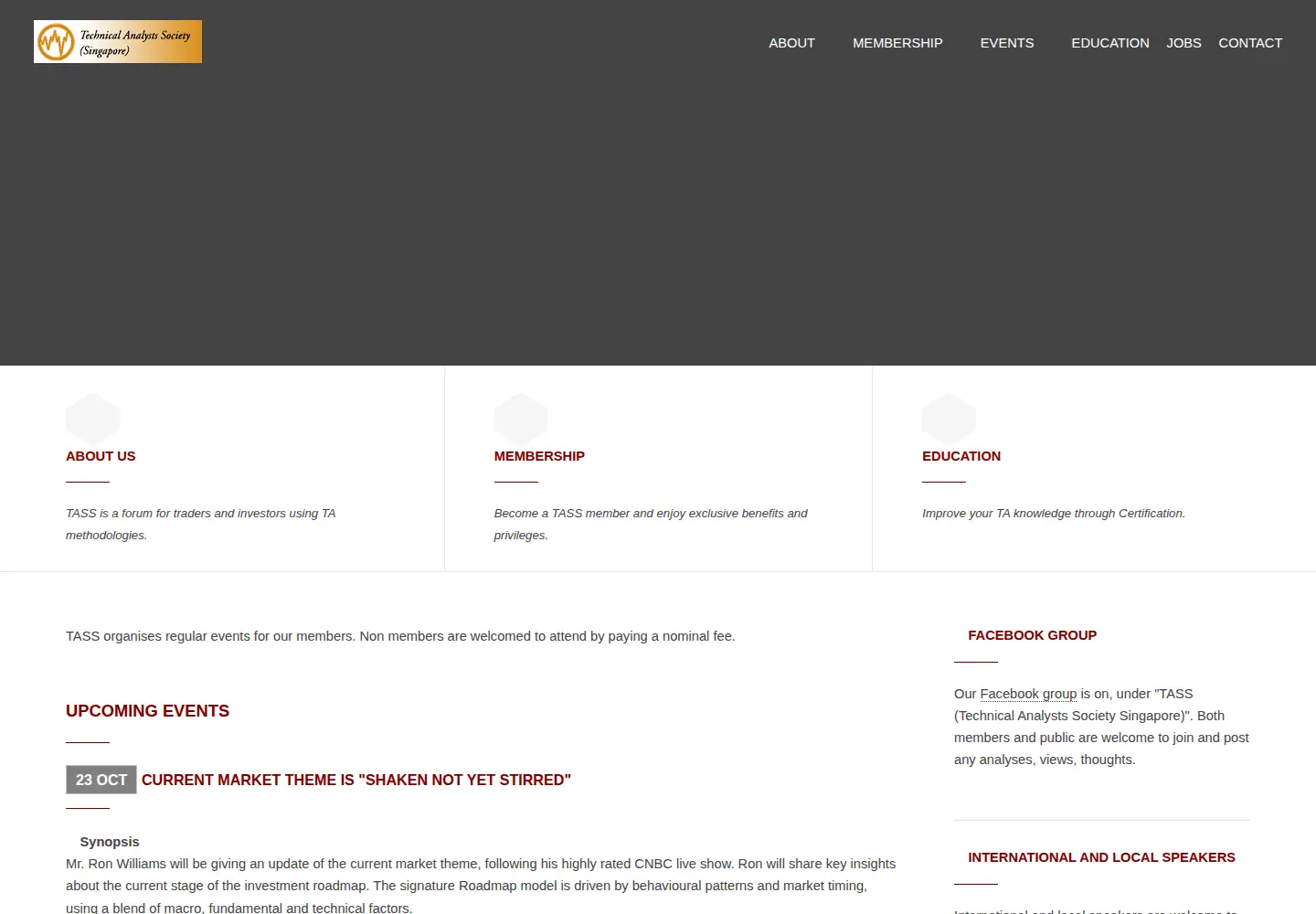 Screenshot of tass.org.sg