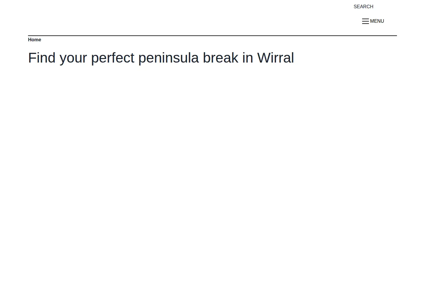 Screenshot of visitwirral.com