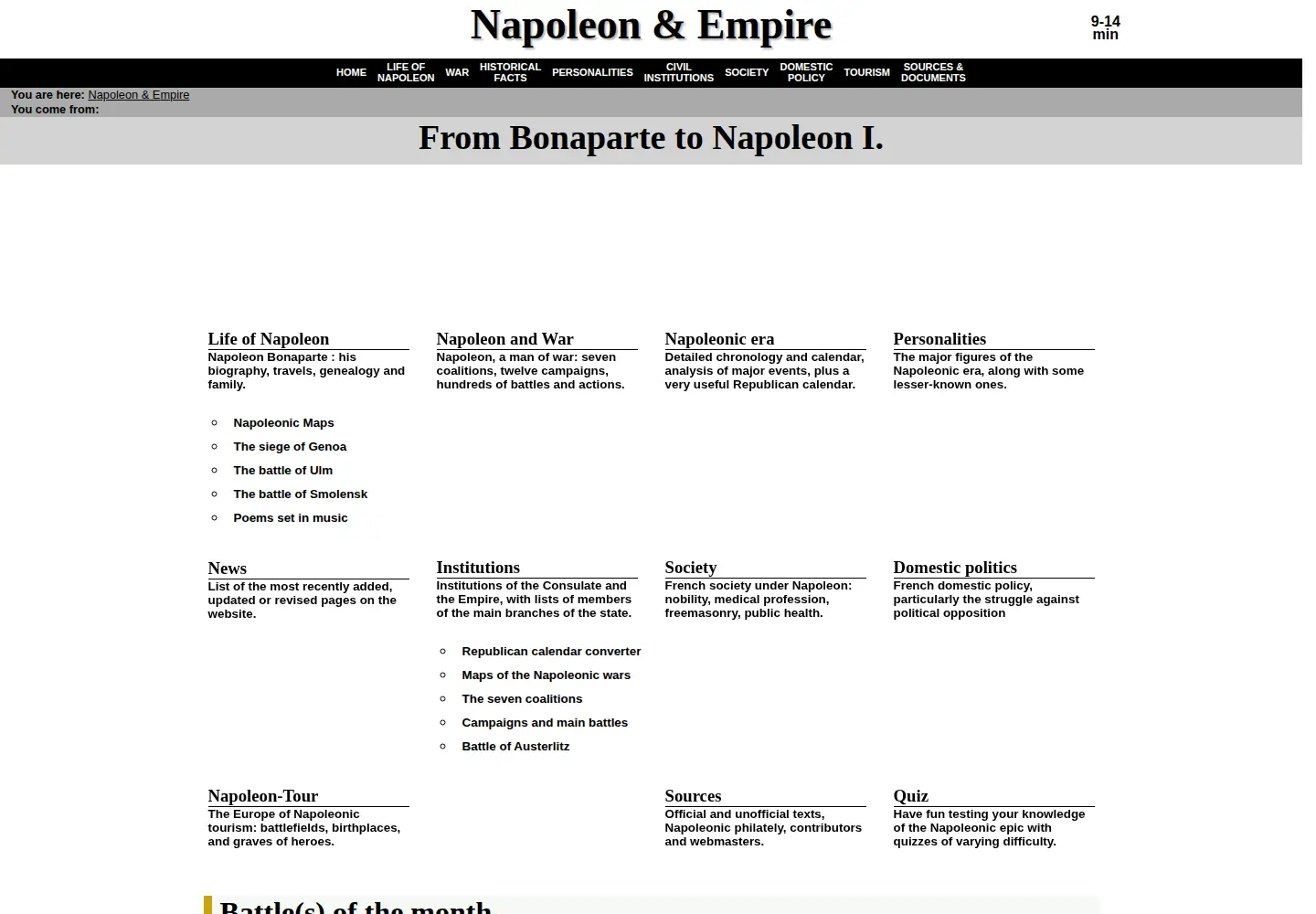 Screenshot of napoleon-empire.com