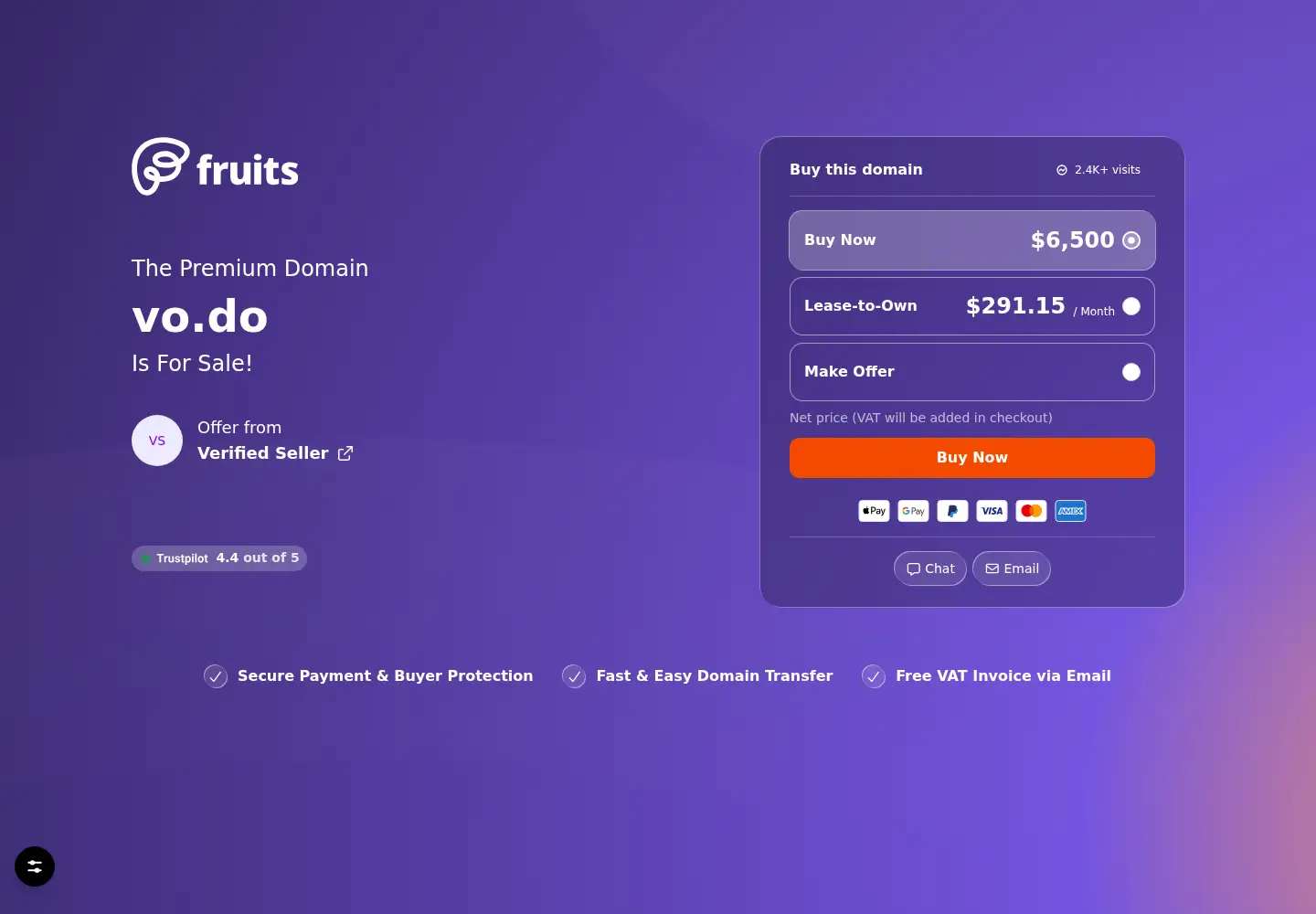 Screenshot of vo.do