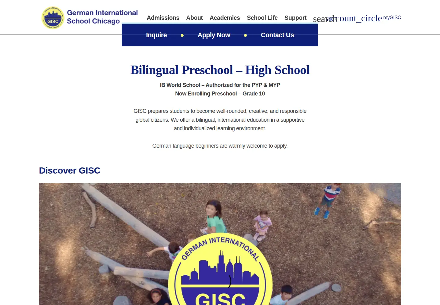 Screenshot of germanschoolchicago.com