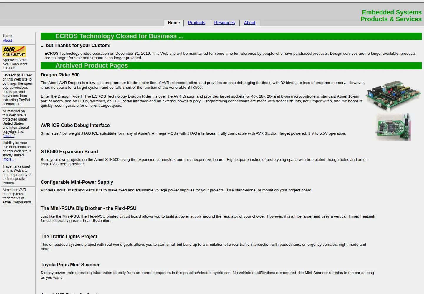 Screenshot of ecrostech.com