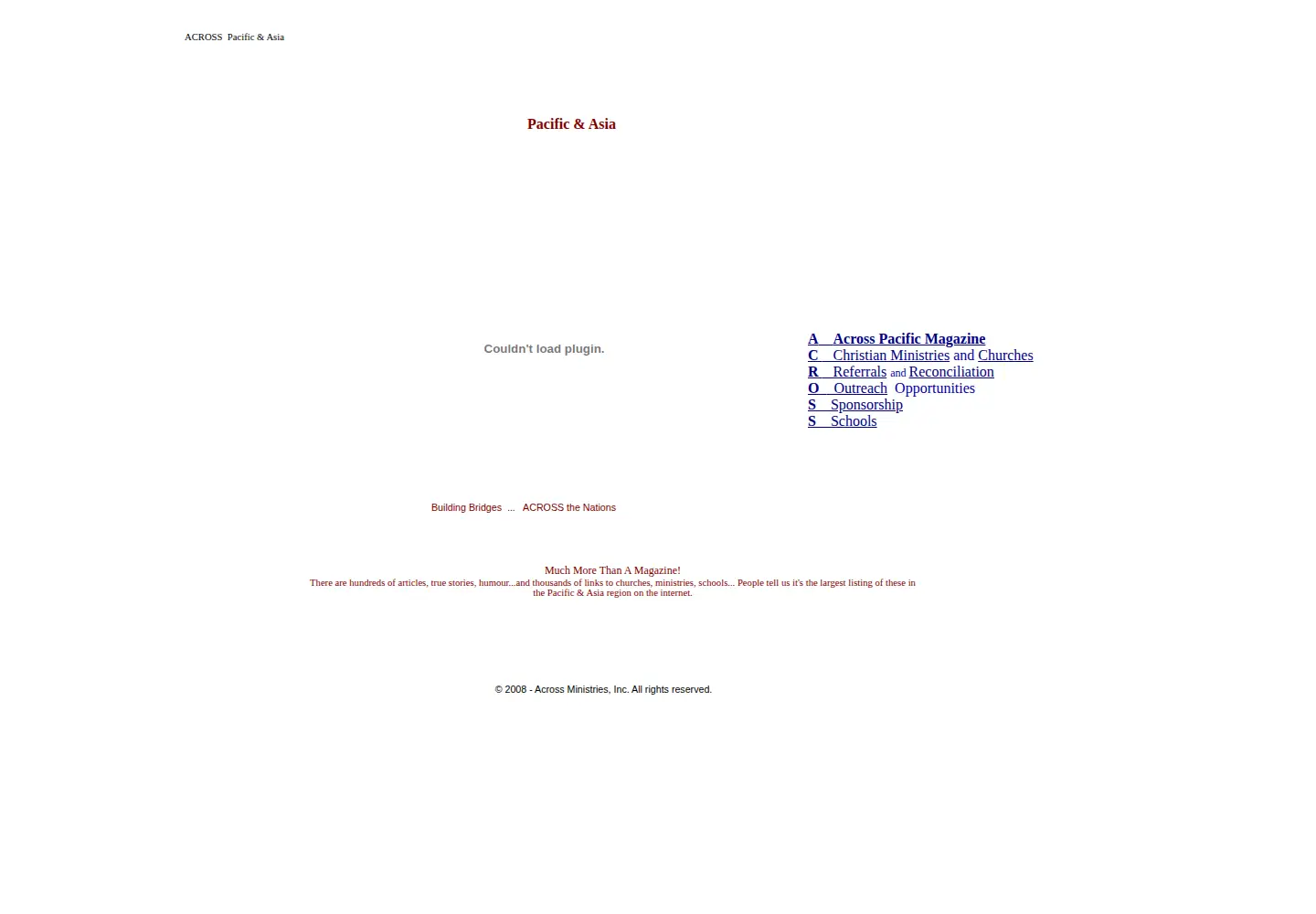 Screenshot of across.co.nz