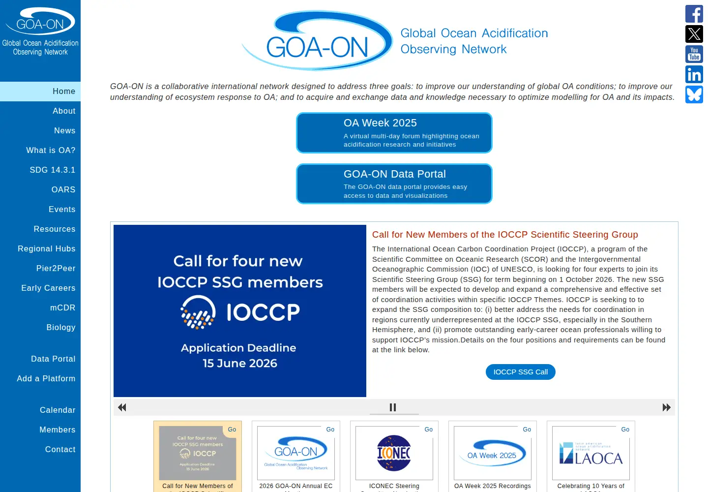 Screenshot of goa-on.org