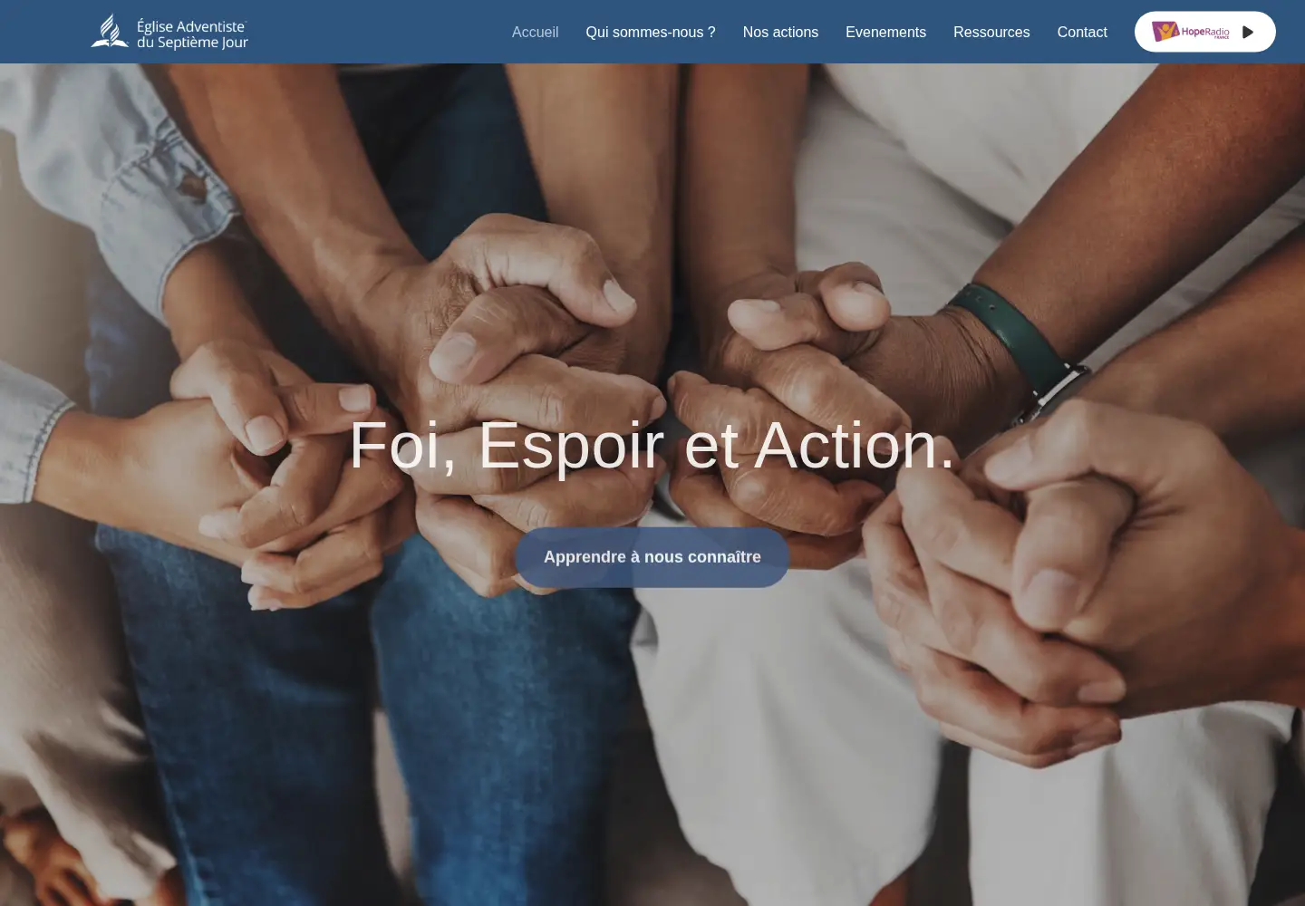 Screenshot of adventiste.org