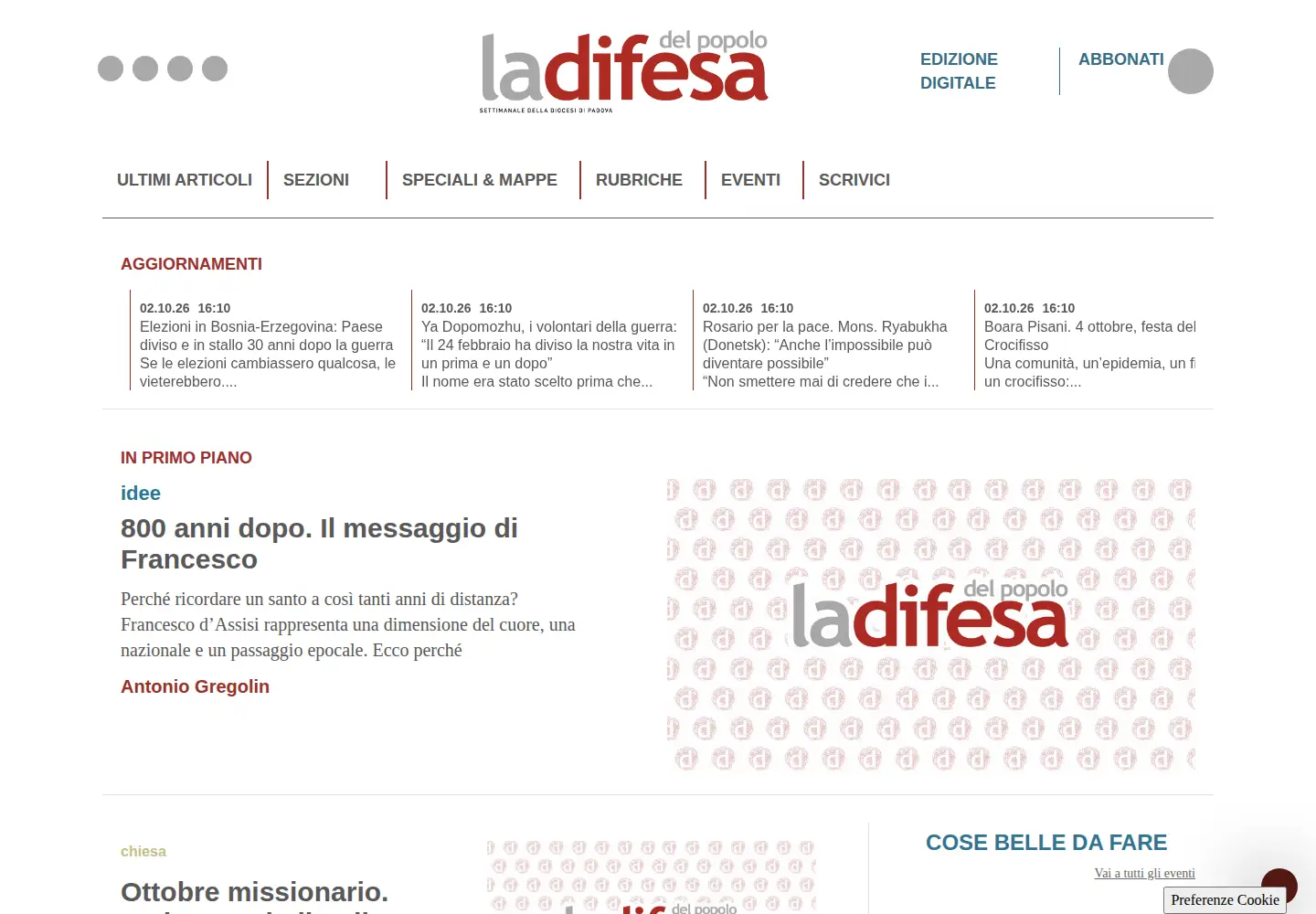 Screenshot of difesapopolo.it