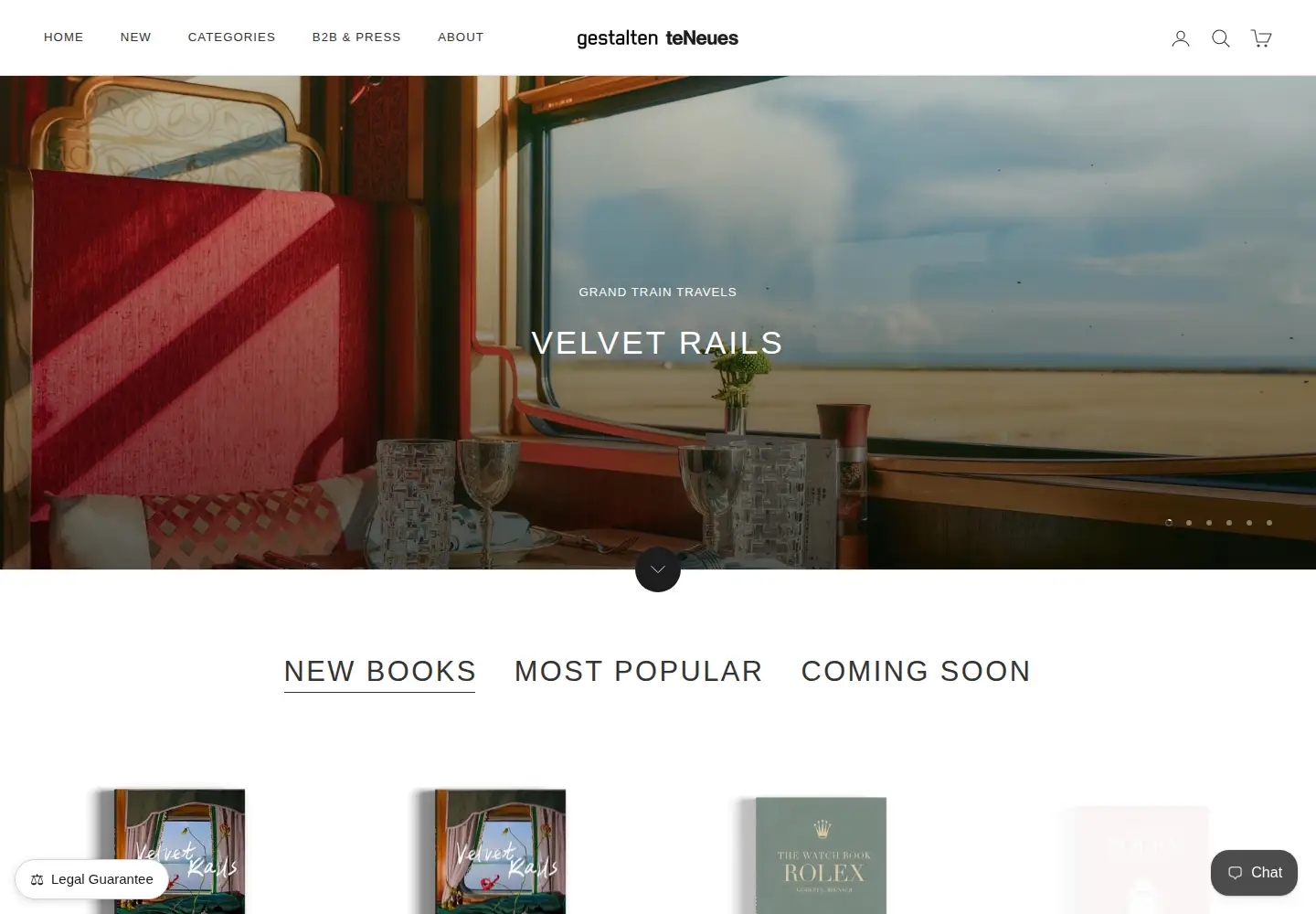 Screenshot of teneues.com