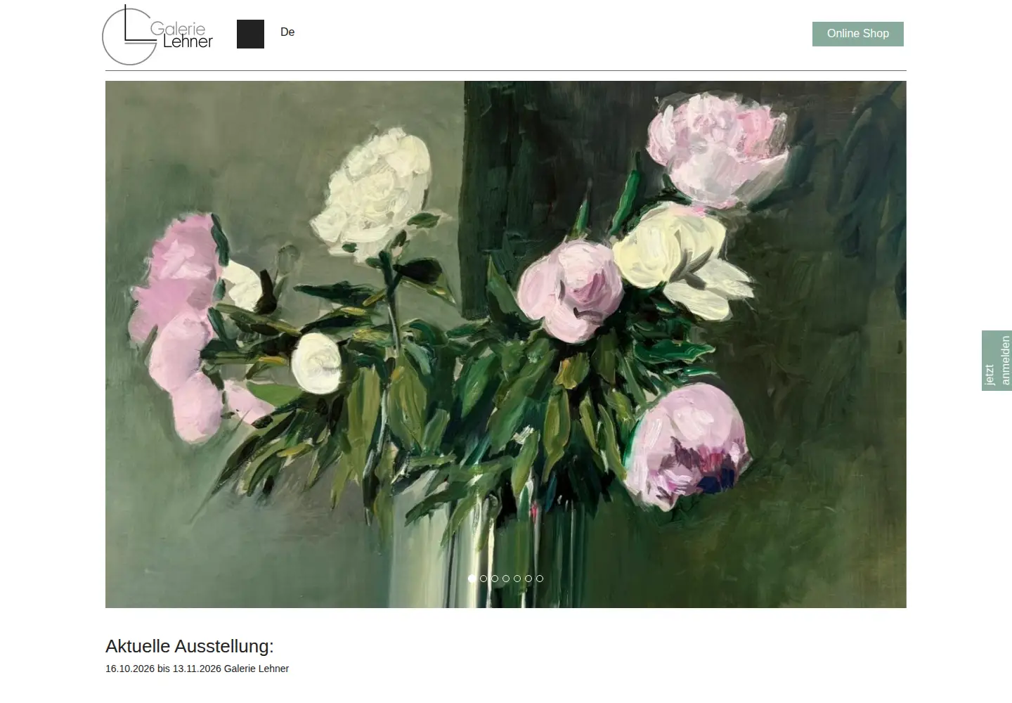 Screenshot of galerielehner.at