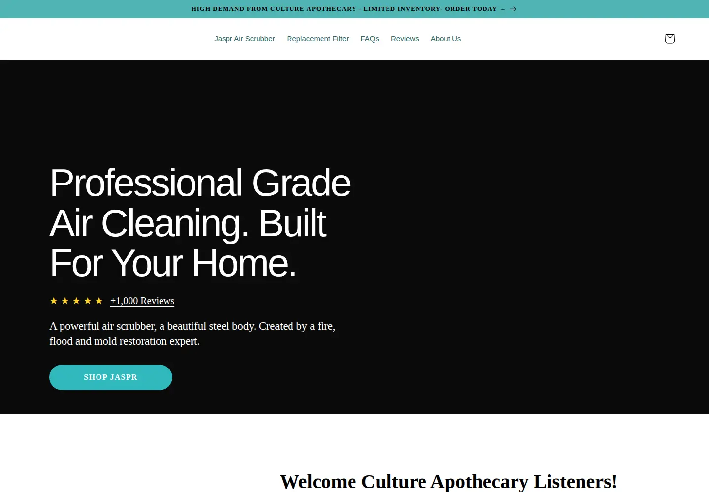 Screenshot of jaspr.co