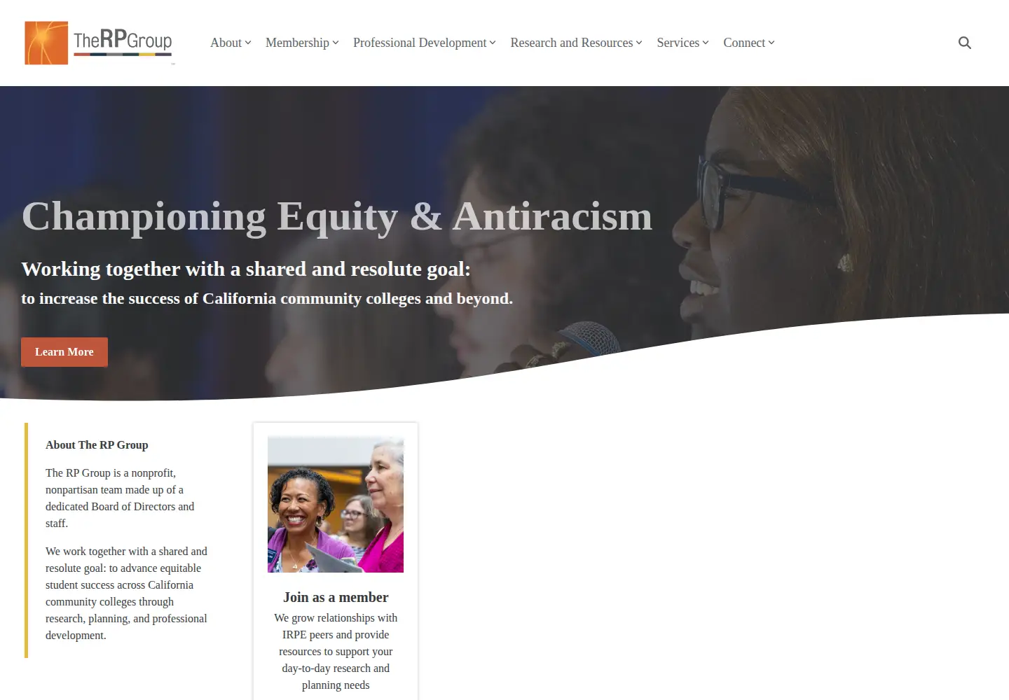 Screenshot of rpgroup.org