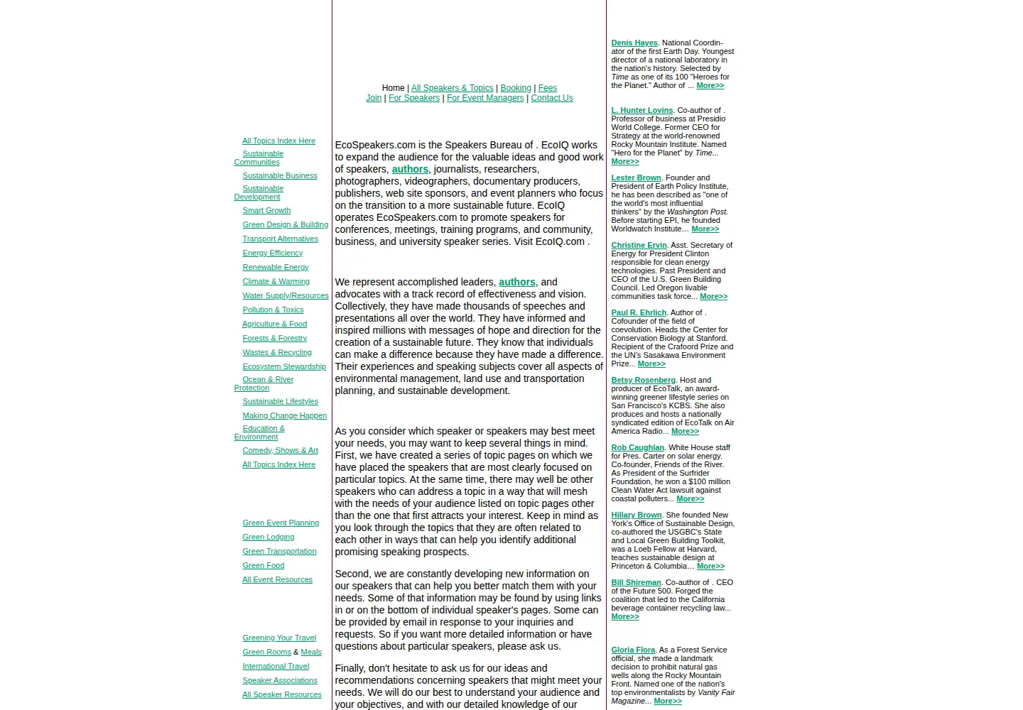 Screenshot of ecospeakers.com