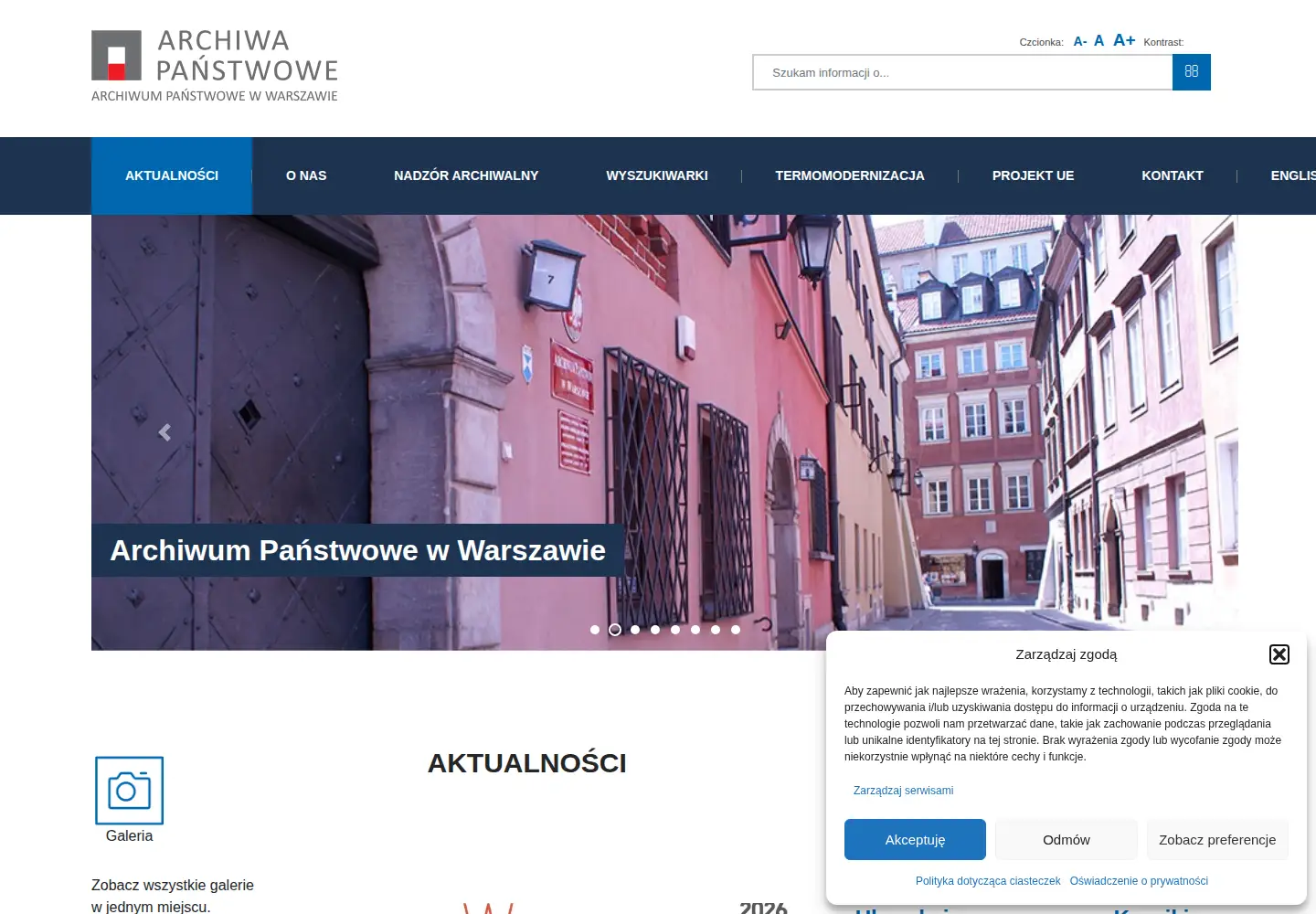 Screenshot of warszawa.ap.gov.pl