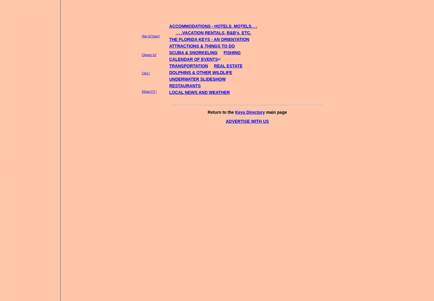Captured homepage of keysdirectory.com in the current scan