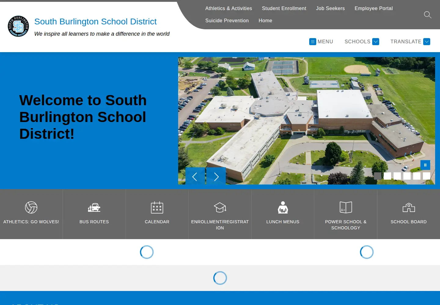 Screenshot of sbschools.net