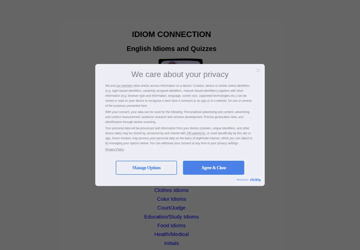 Screenshot of idiomconnection.com