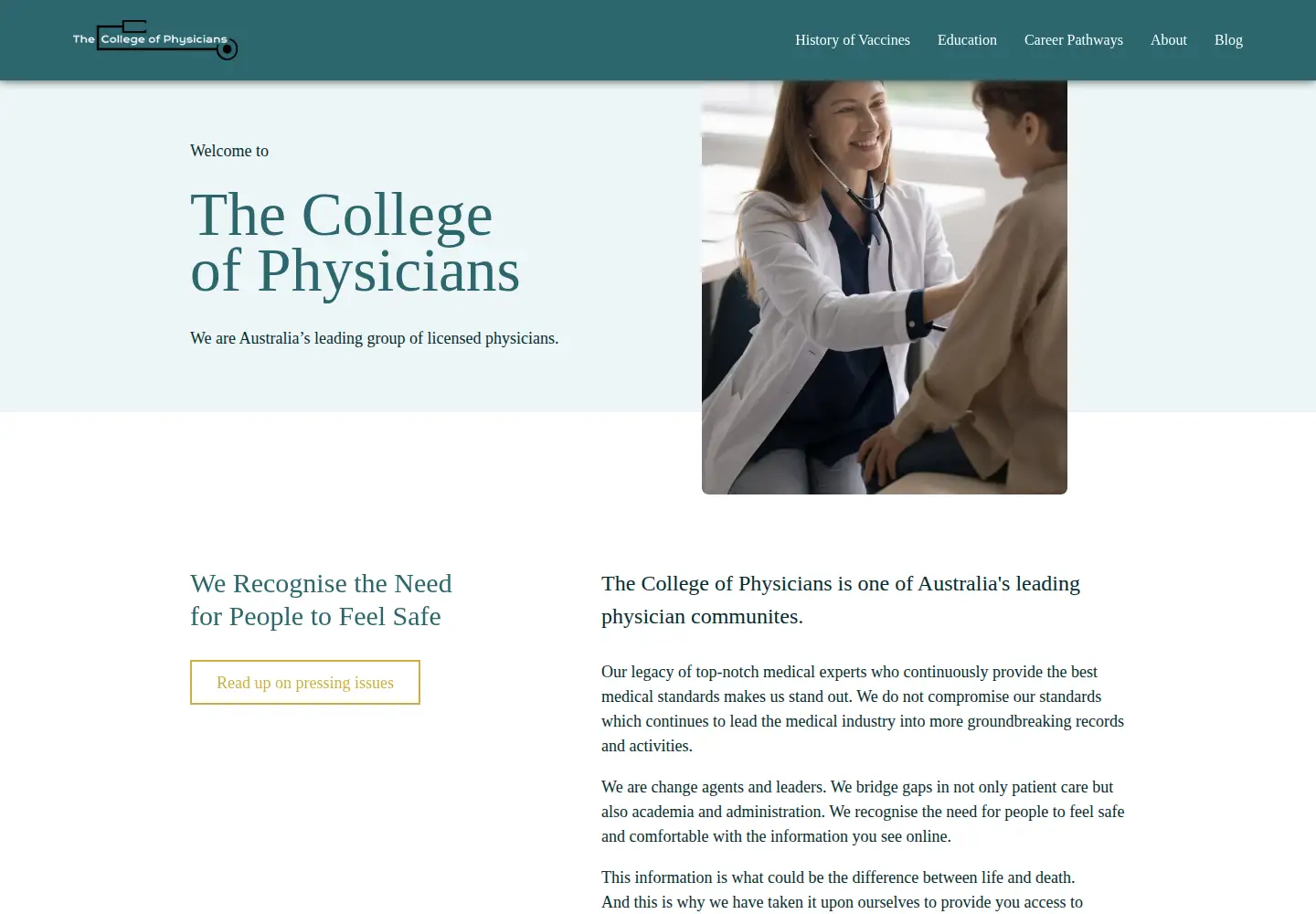Screenshot of collphyphil.org