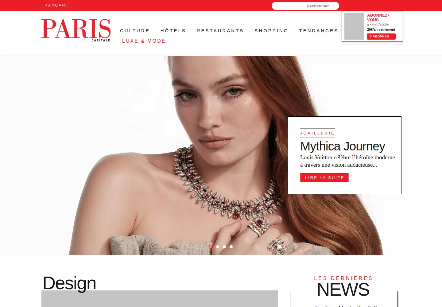 Screenshot of pariscapitale.com