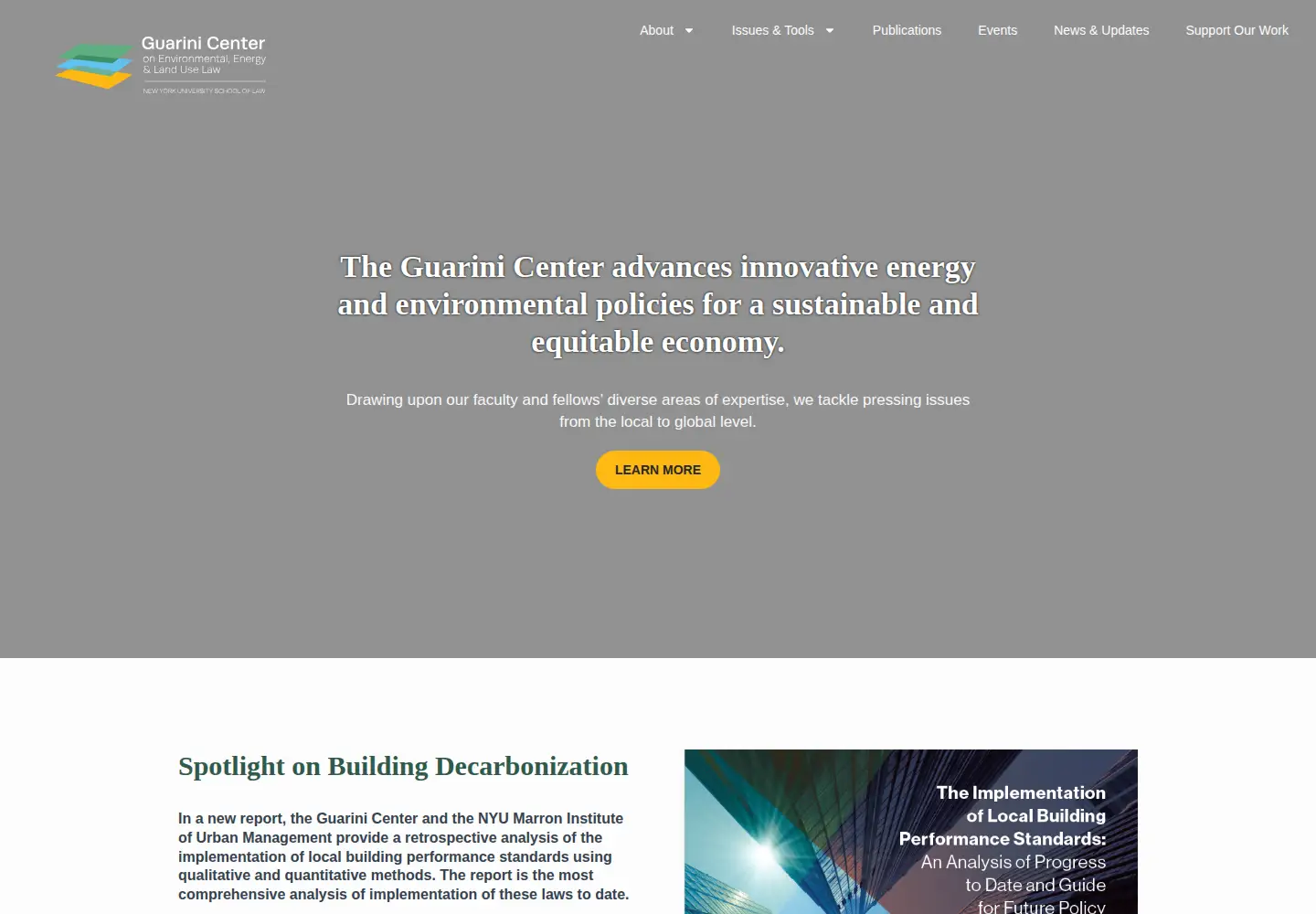 Screenshot of guarinicenter.org