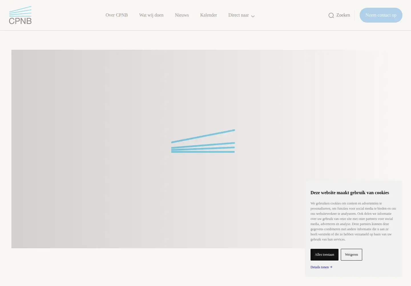 Captured homepage of cpnb.nl in the current scan