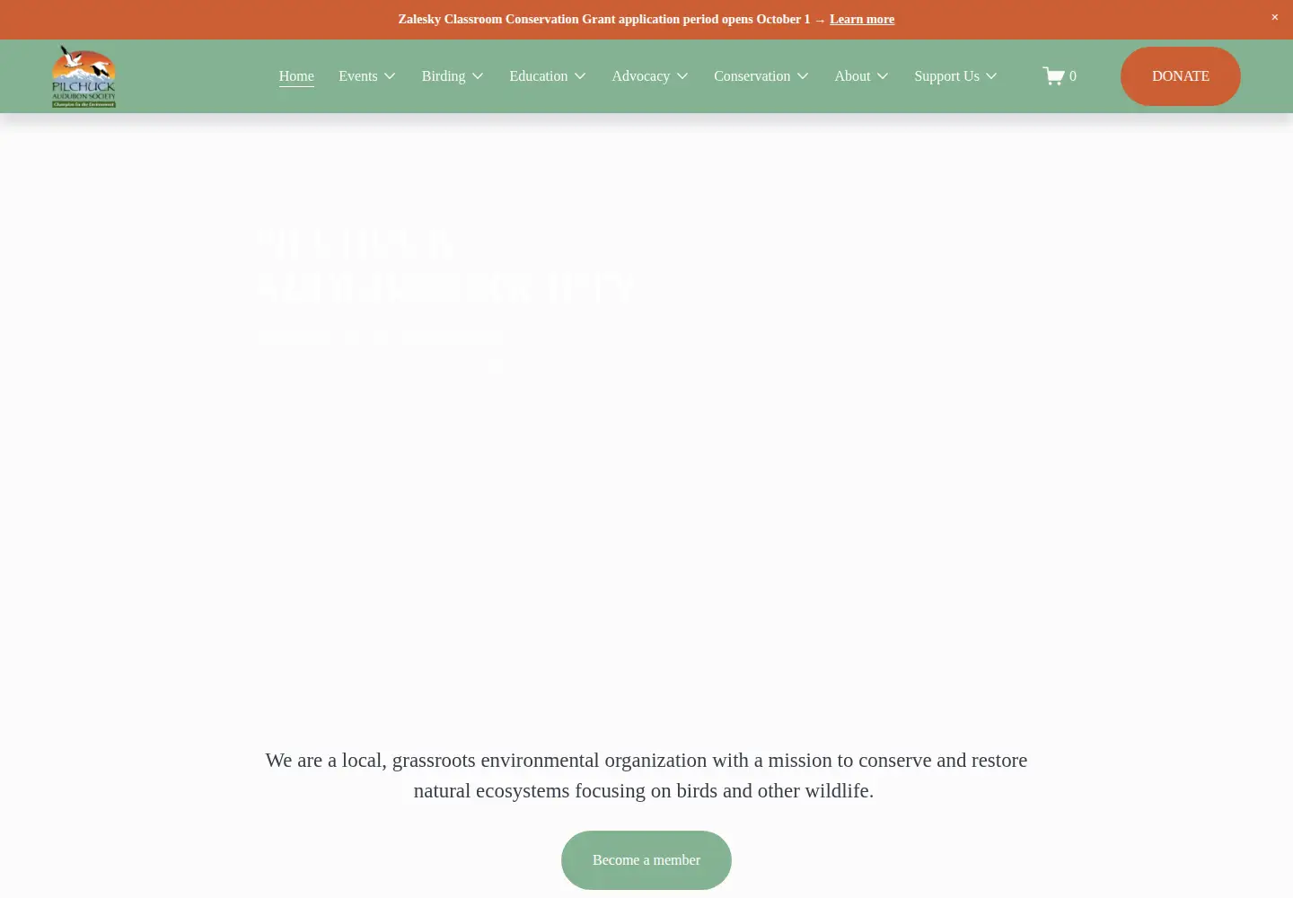 Screenshot of pilchuckaudubon.org