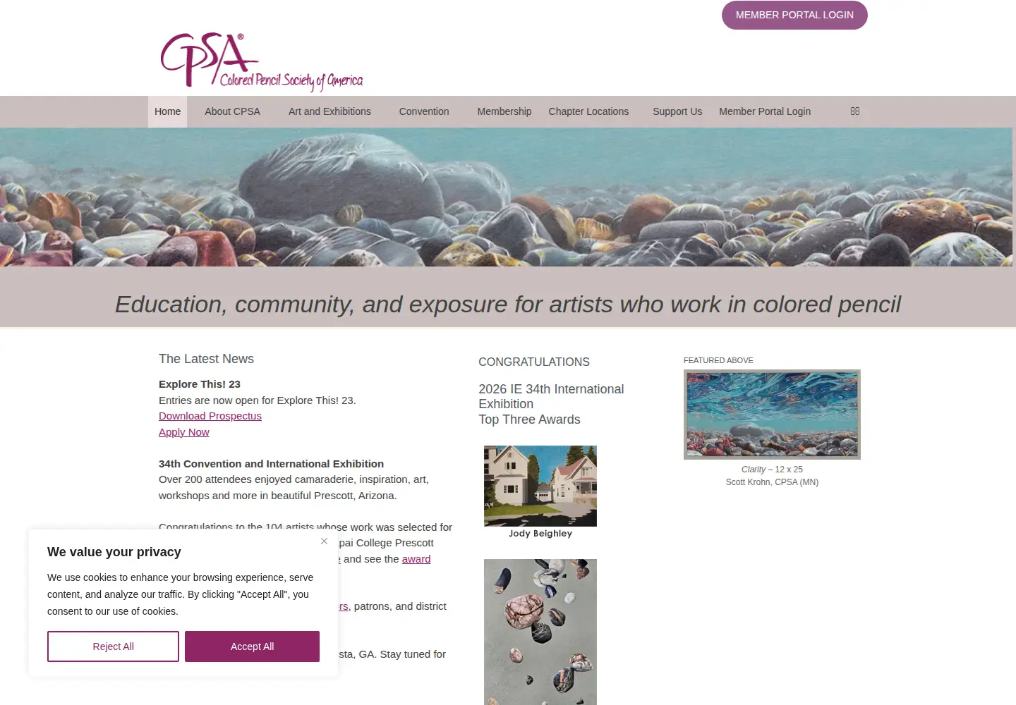 Screenshot of cpsa.org