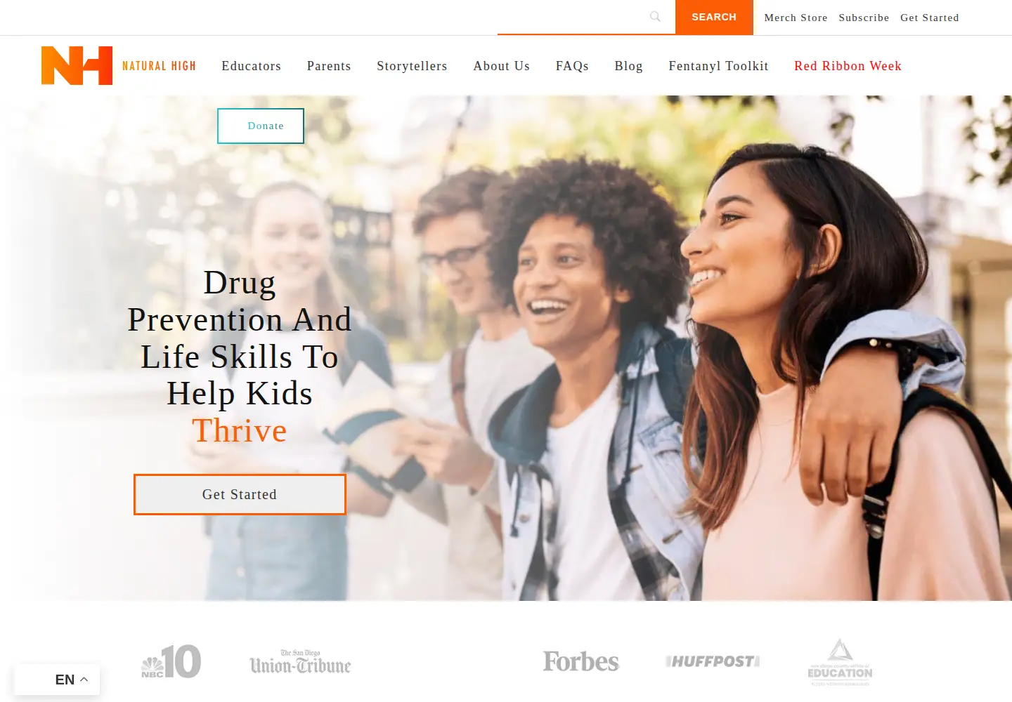 Screenshot of naturalhigh.org