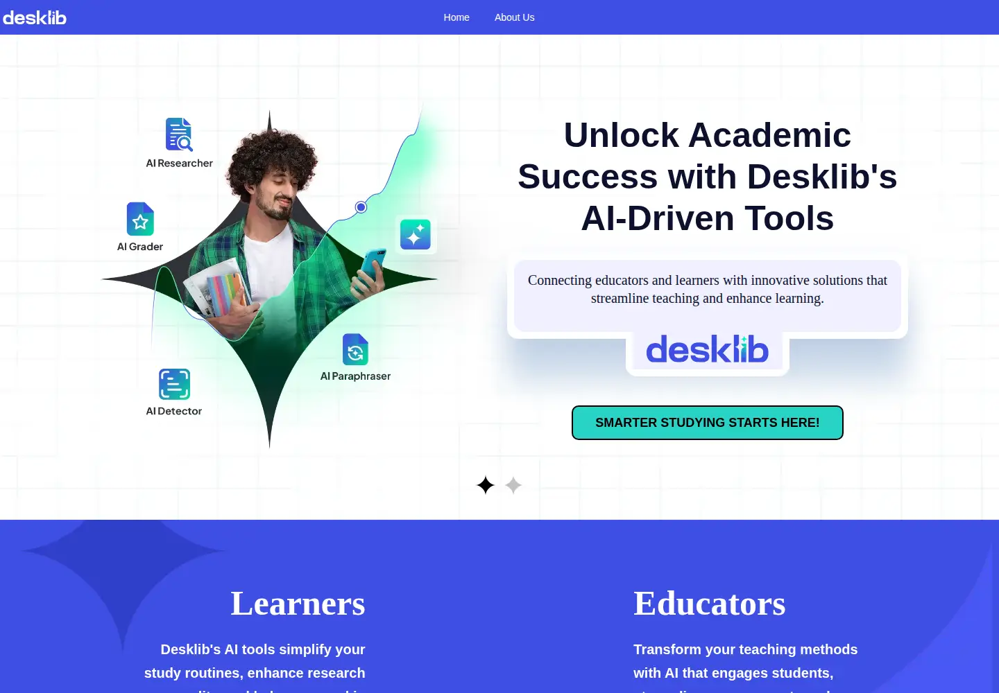 Screenshot of desklib.com
