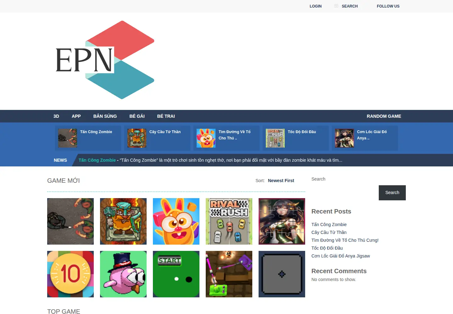 Screenshot of epn.org