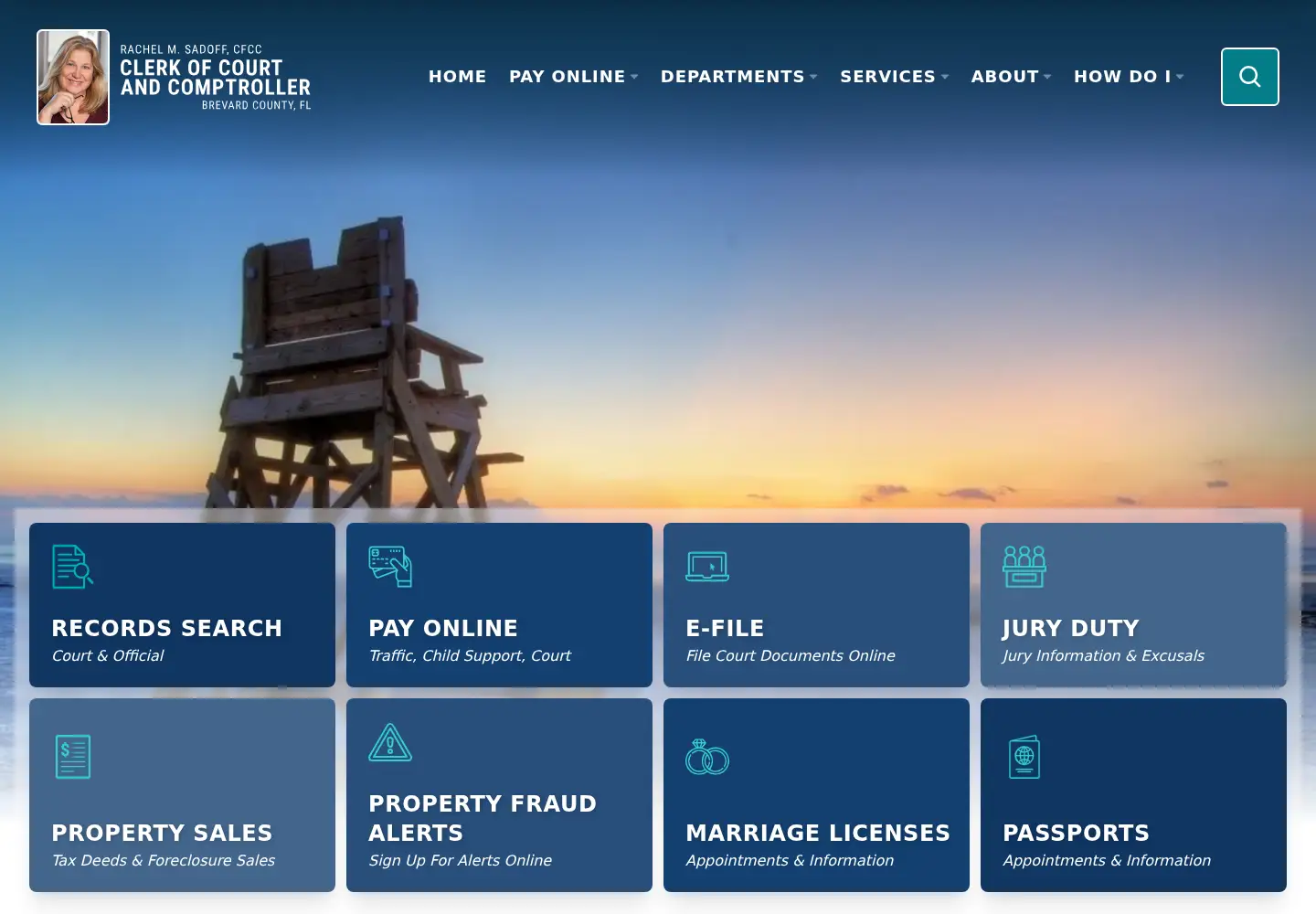 Screenshot of brevardclerk.us