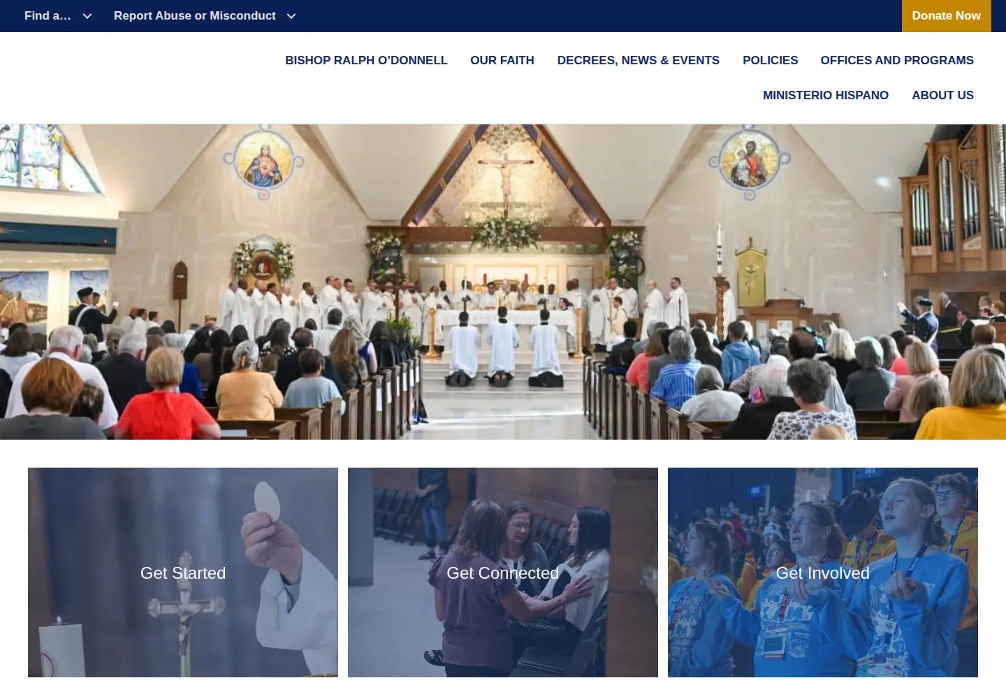 Captured homepage of diojeffcity.org in the current scan
