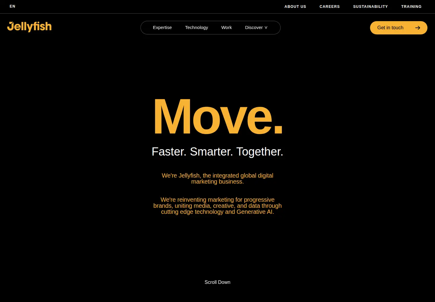 Screenshot of jellyfish.com