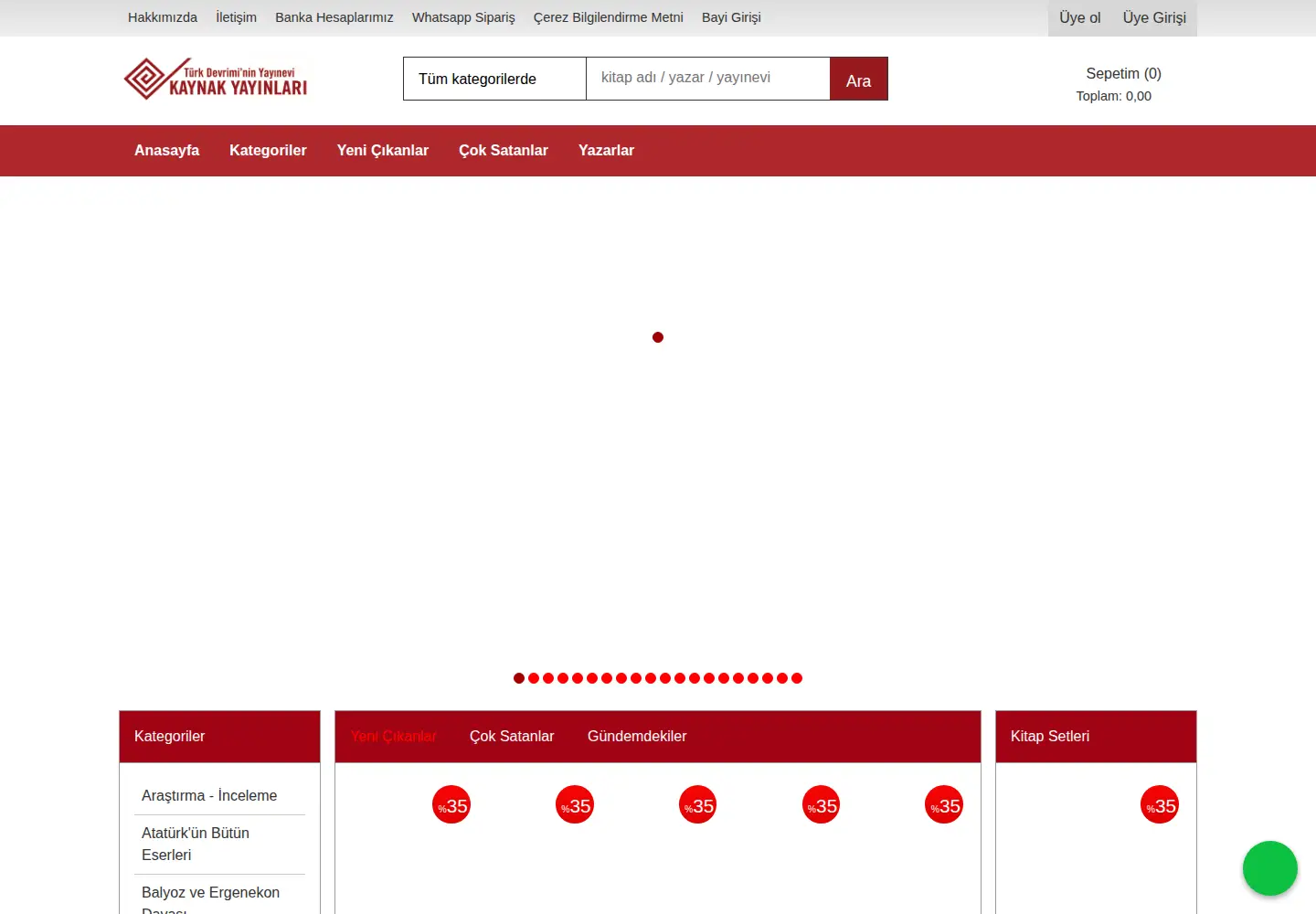 Screenshot of kaynakyayinlari.com