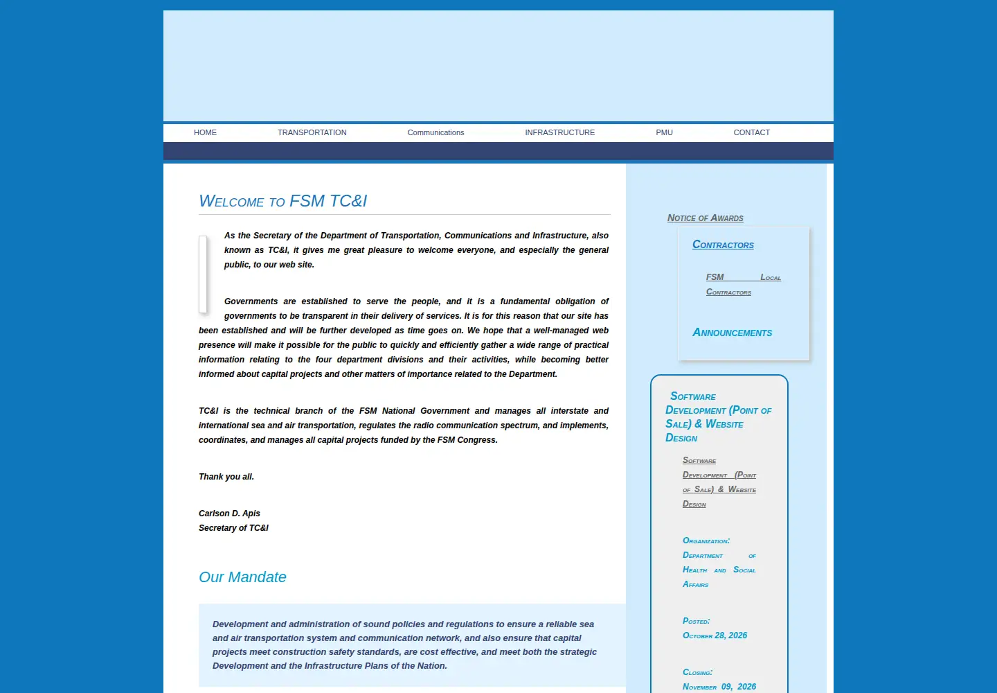 Screenshot of ict.fm