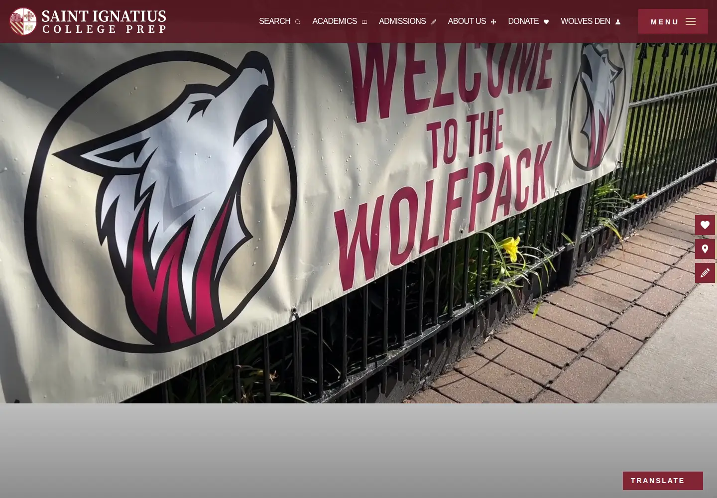 Screenshot of ignatius.org