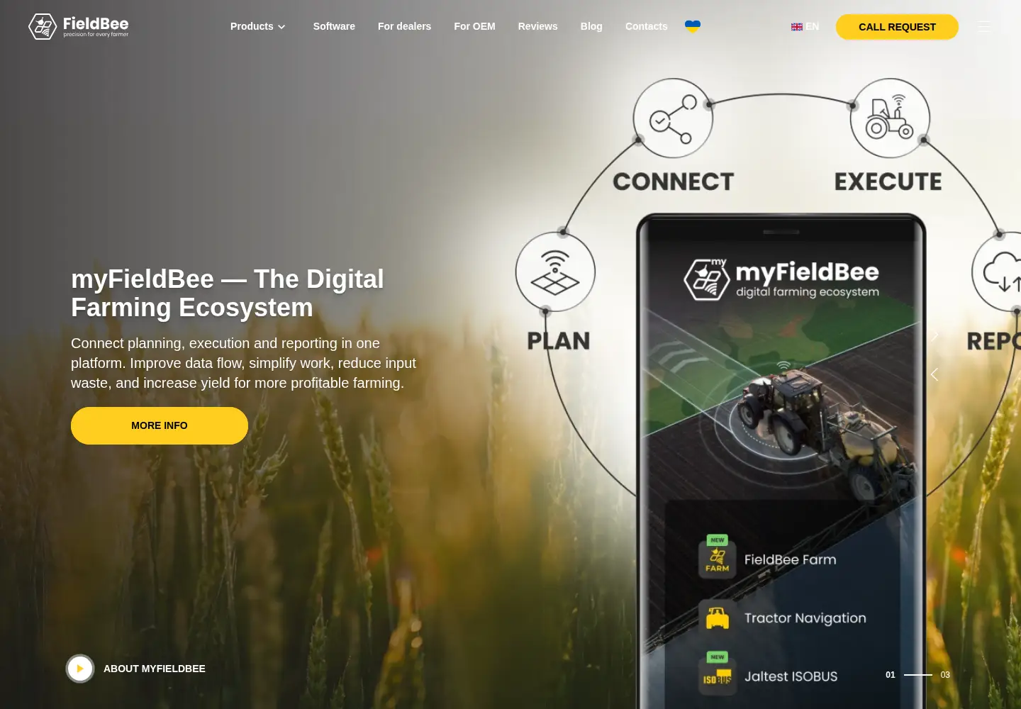 Screenshot of fieldbee.com
