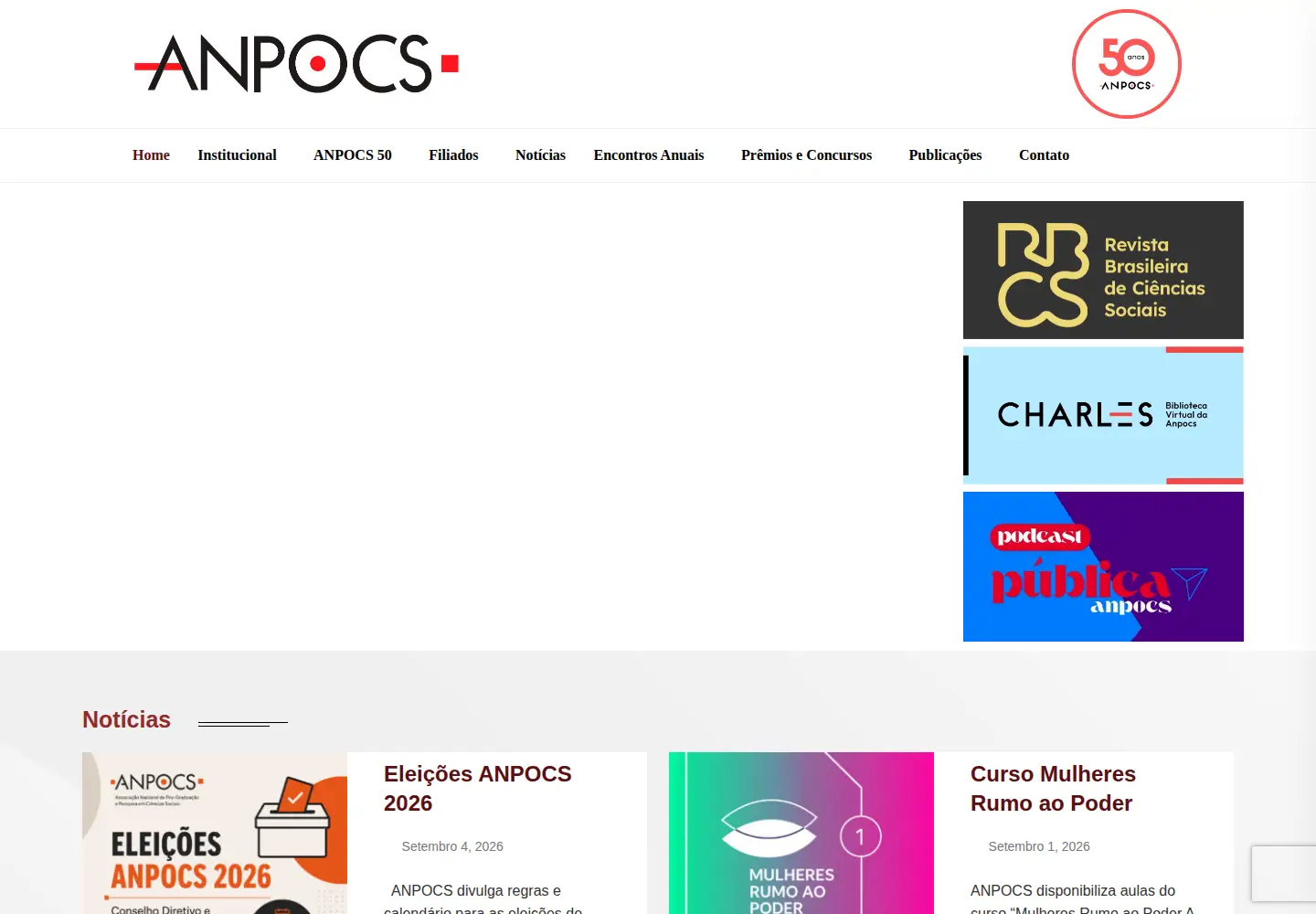 Screenshot of anpocs.org