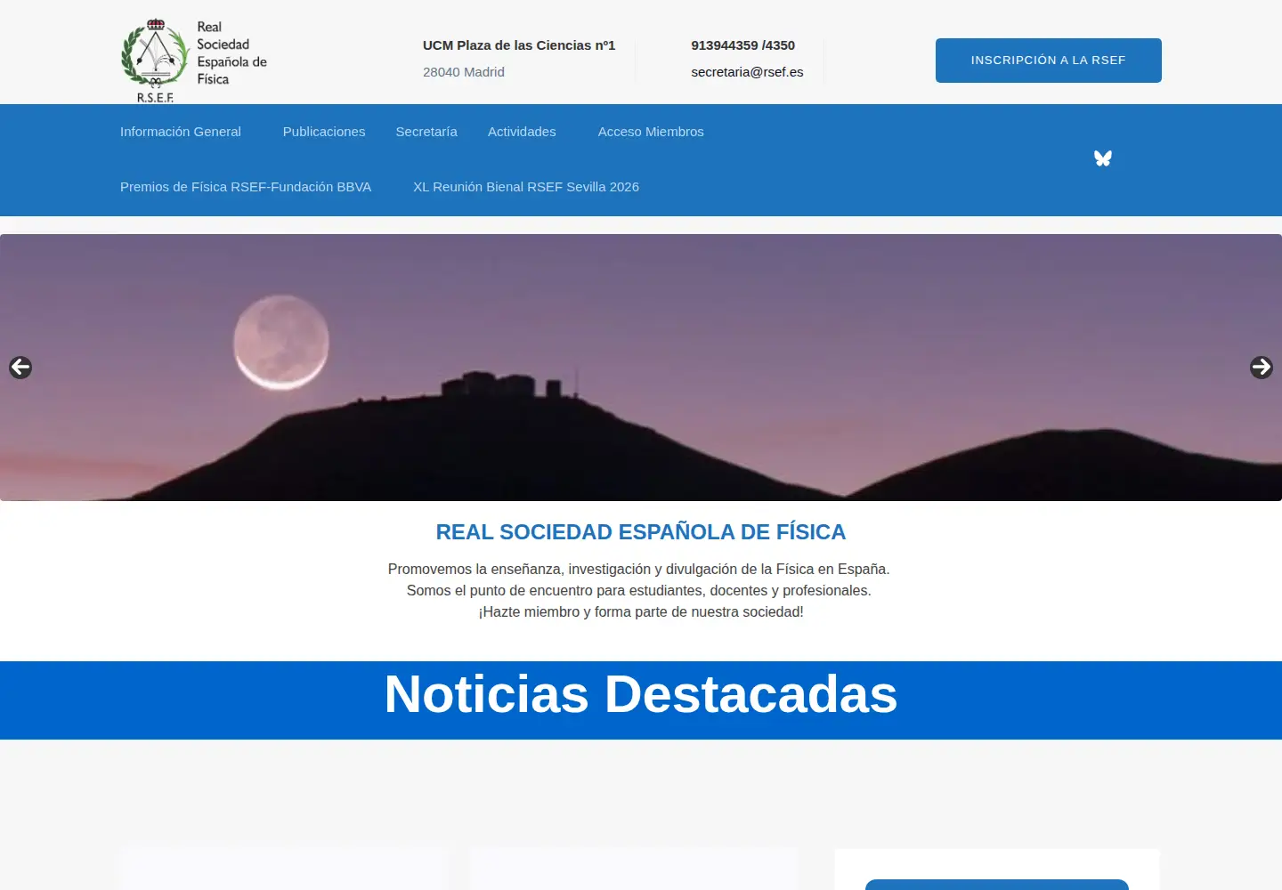 Screenshot of rsef.es
