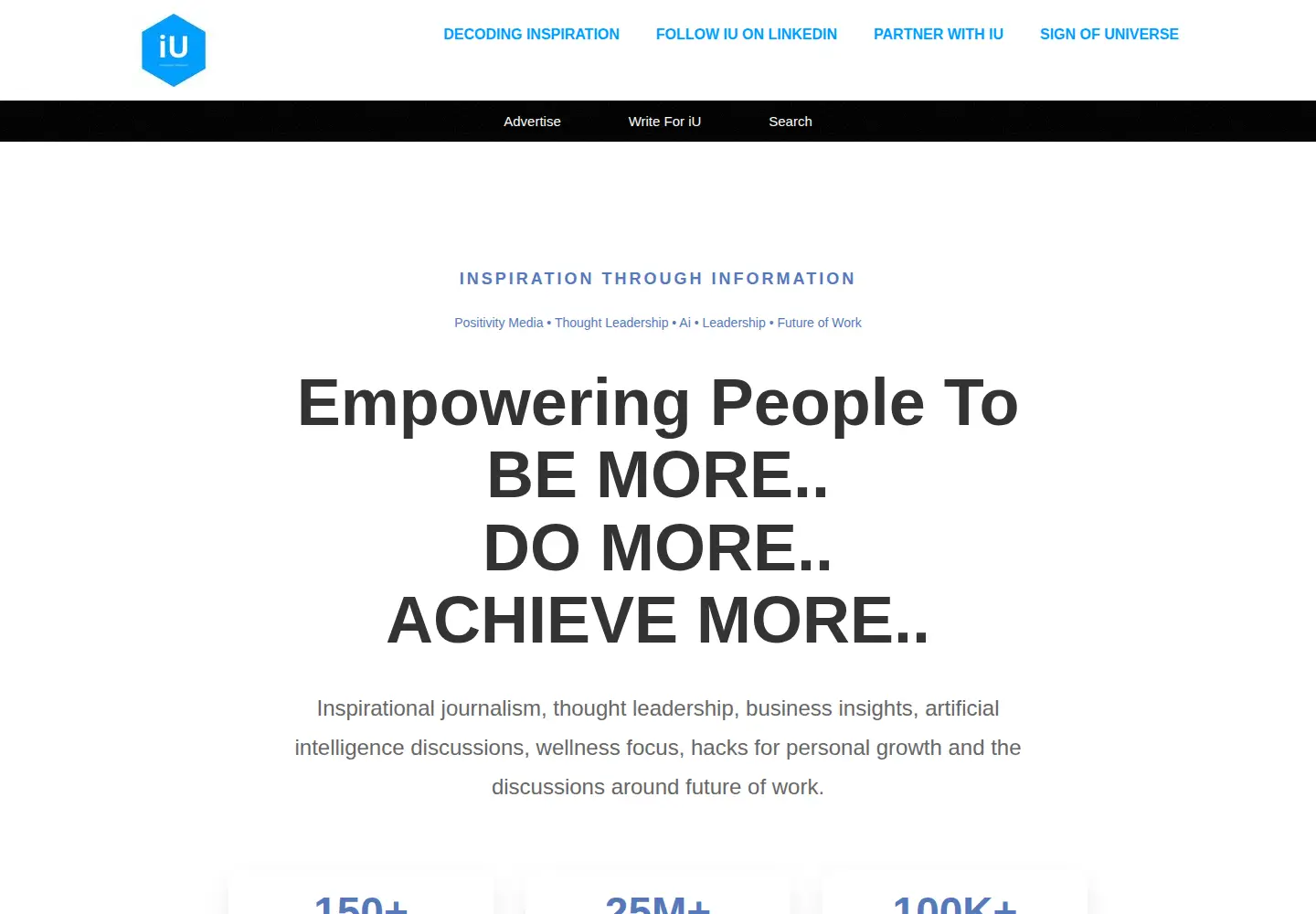 Screenshot of iuemag.com
