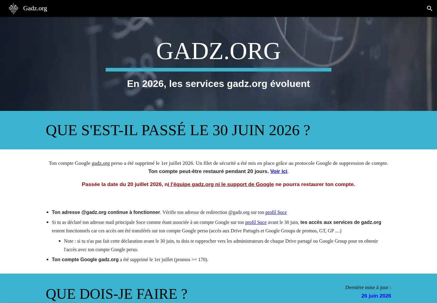 Screenshot of gadz.org