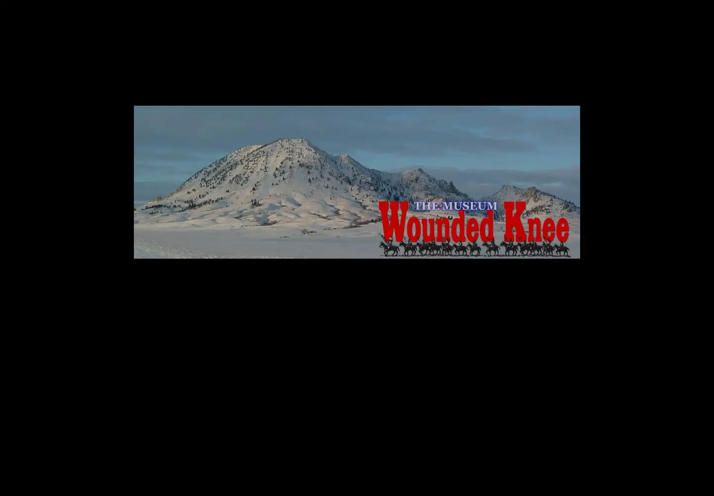 Captured homepage of woundedkneemuseum.org in the current scan