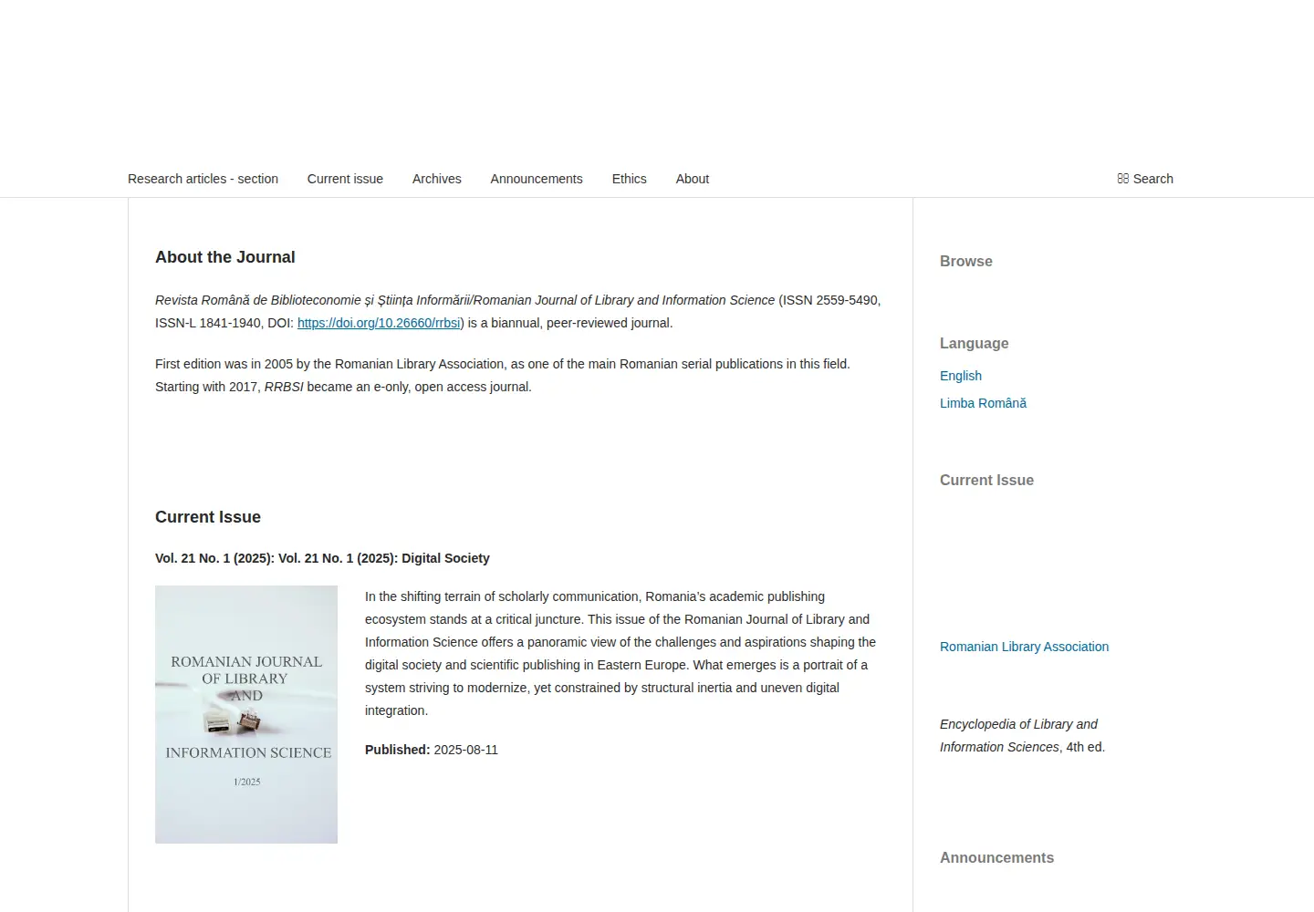 Captured homepage of rrbsi.ro in the current scan