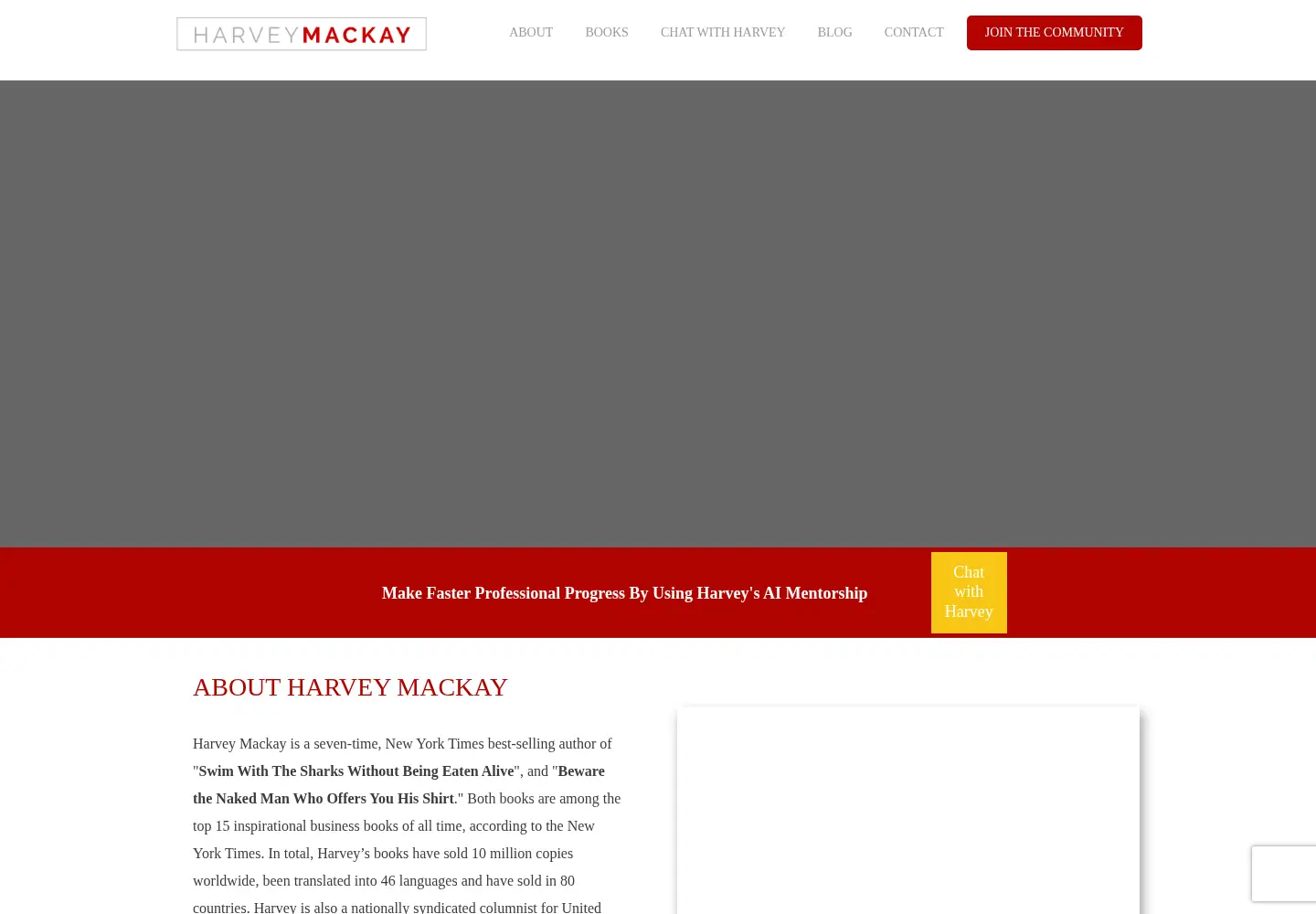 Screenshot of harveymackay.com
