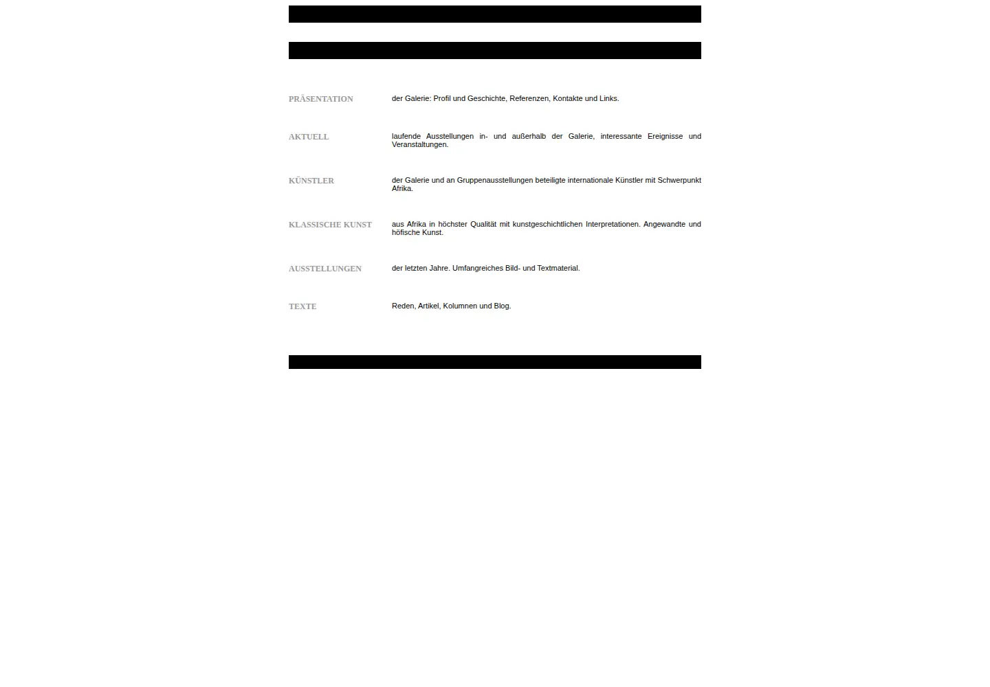 Captured homepage of galerie-herrmann.de in the current scan