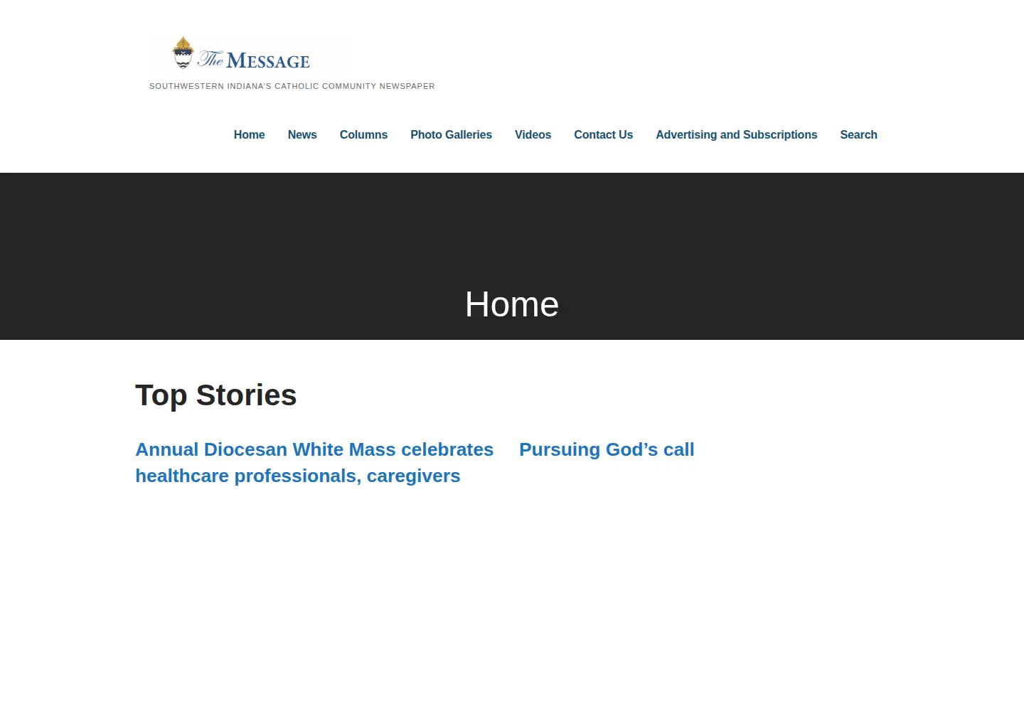 Screenshot of themessageonline.org